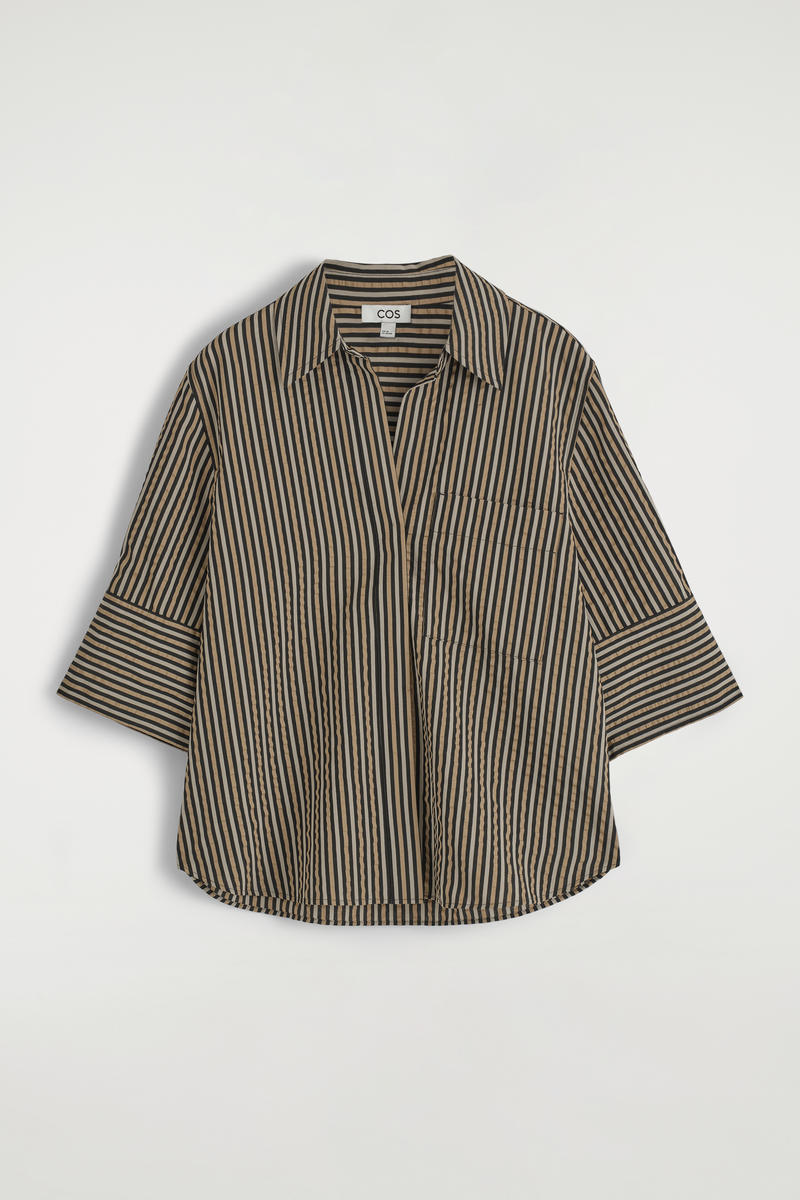 Striped Seersucker Shirt by COS