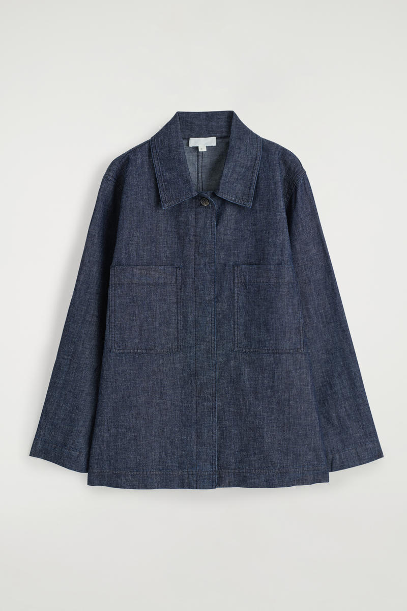 Tie-Side Denim Overshirt by COS