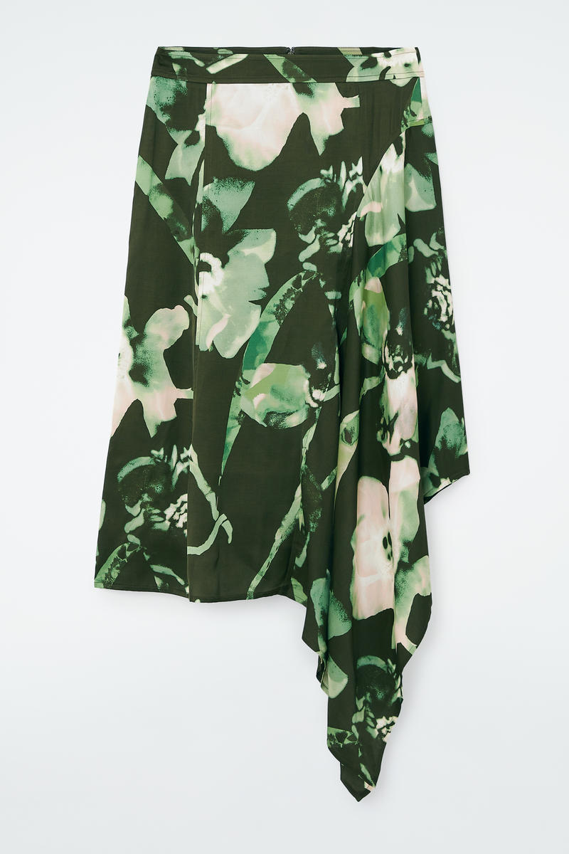 Draped Asymmetric Midi Skirt by COS