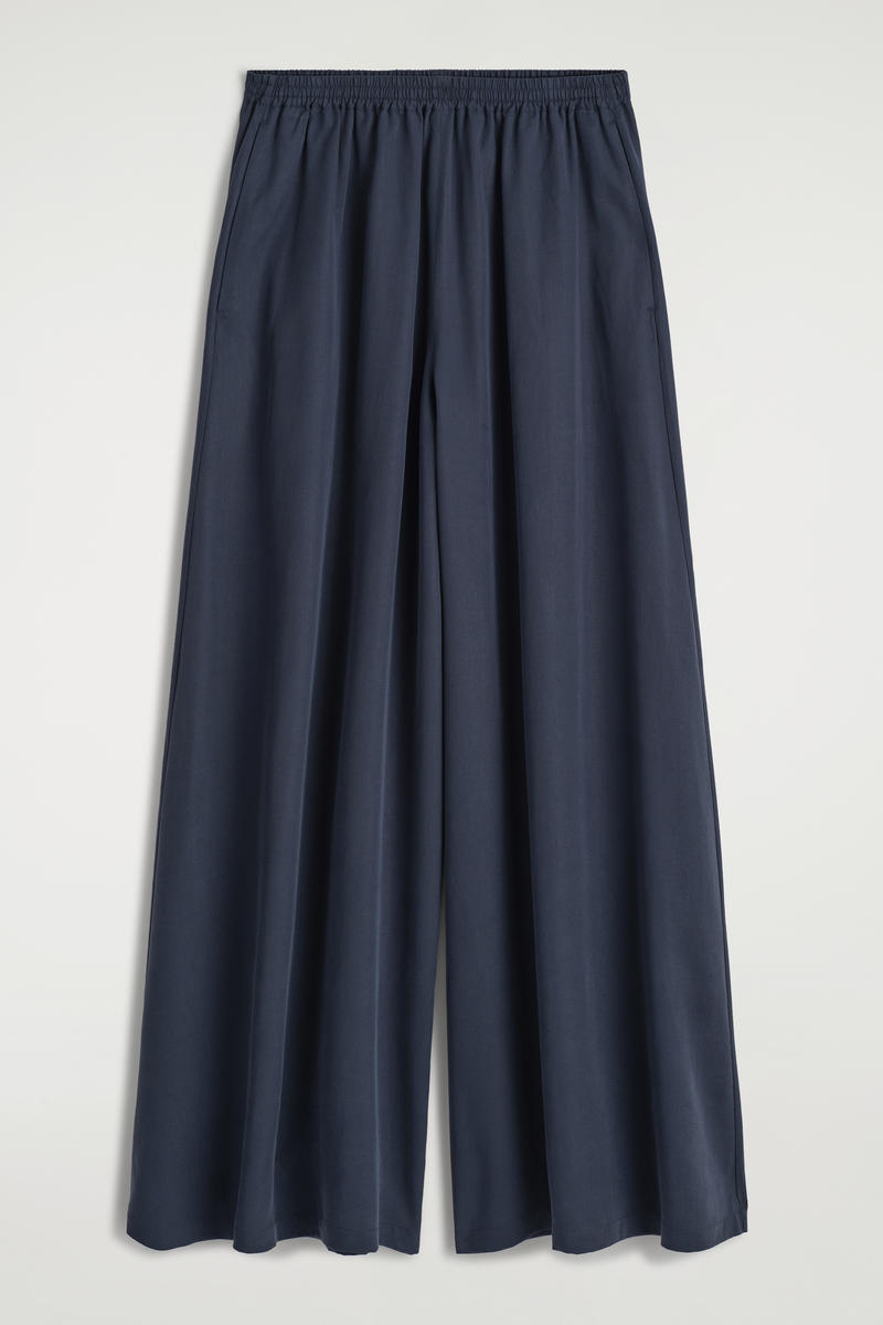 Twill Palazzo Pants