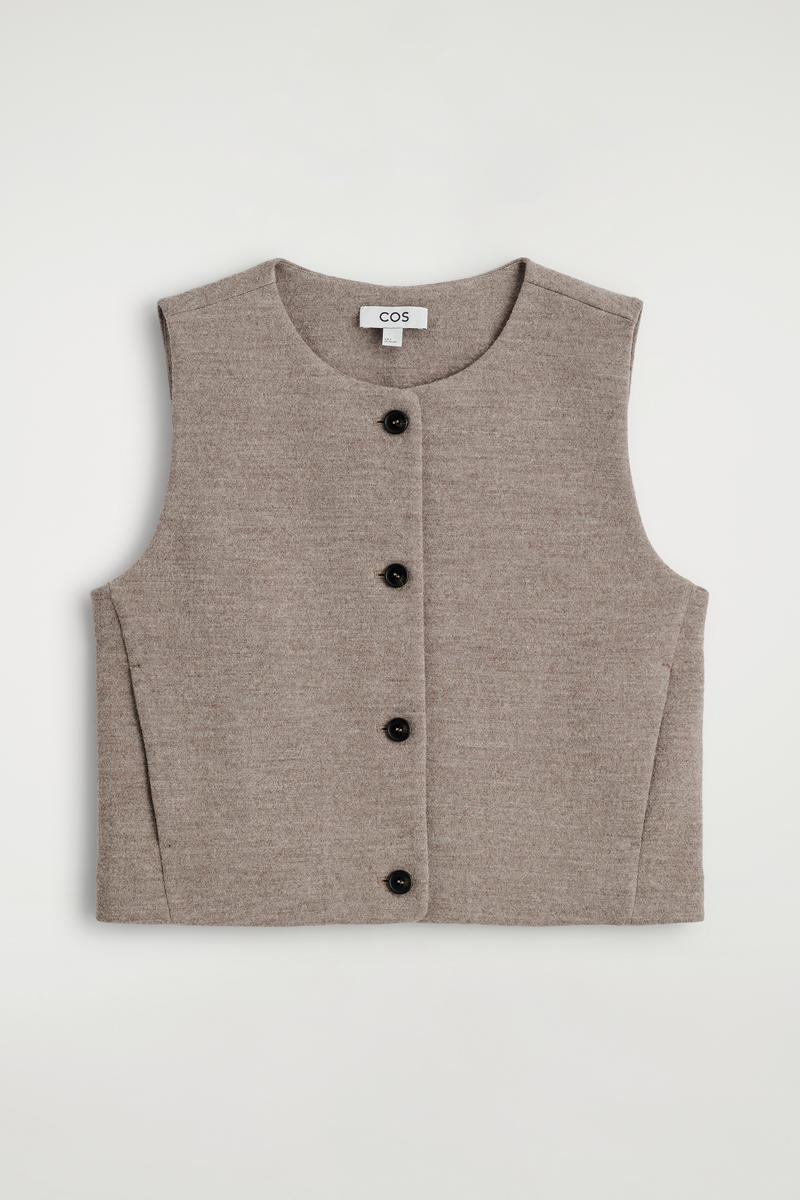 Boiled Merino Wool Vest