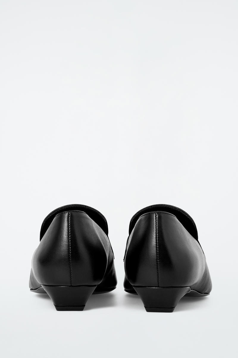 Tasseled Leather Kitten-Heel Loafers by COS