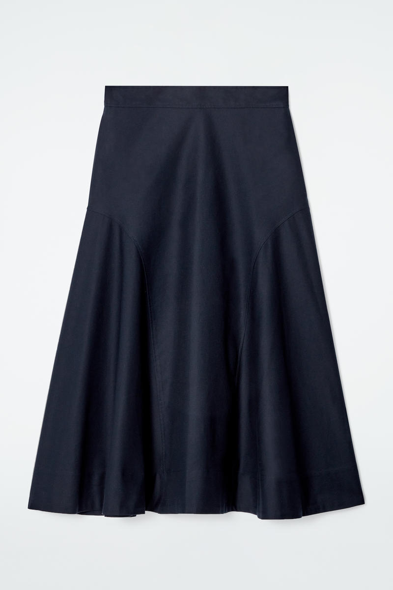 Rounded Midi Skirt