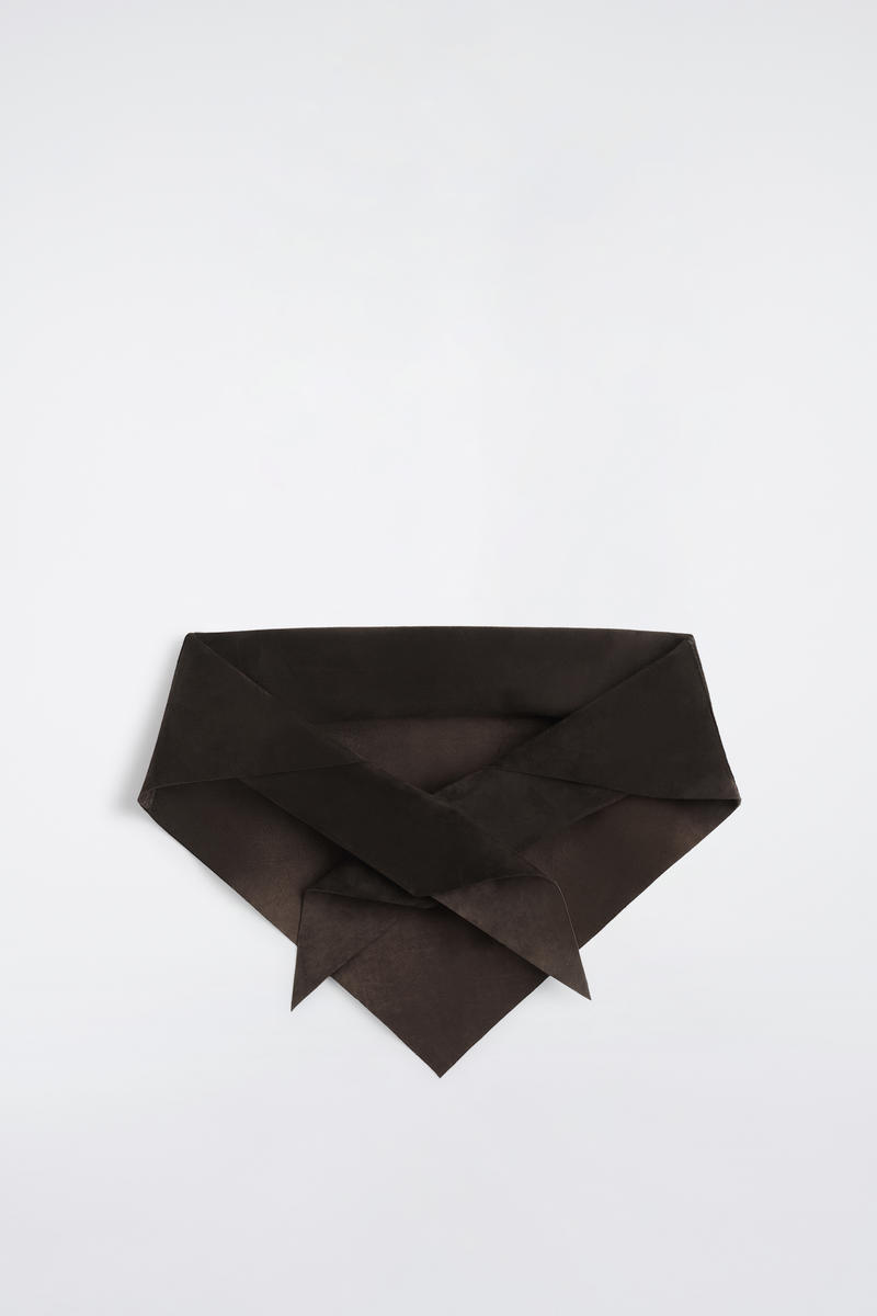 Suede Triangle Scarf