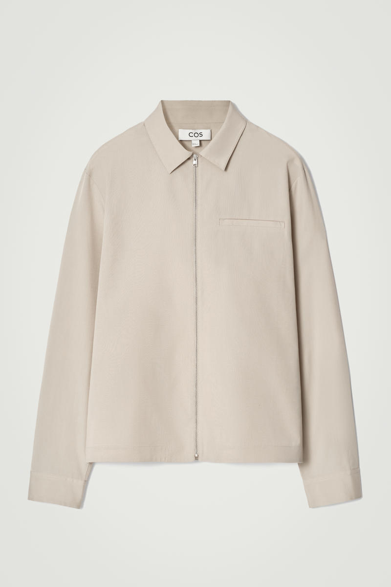 Zipped Twill Shirt