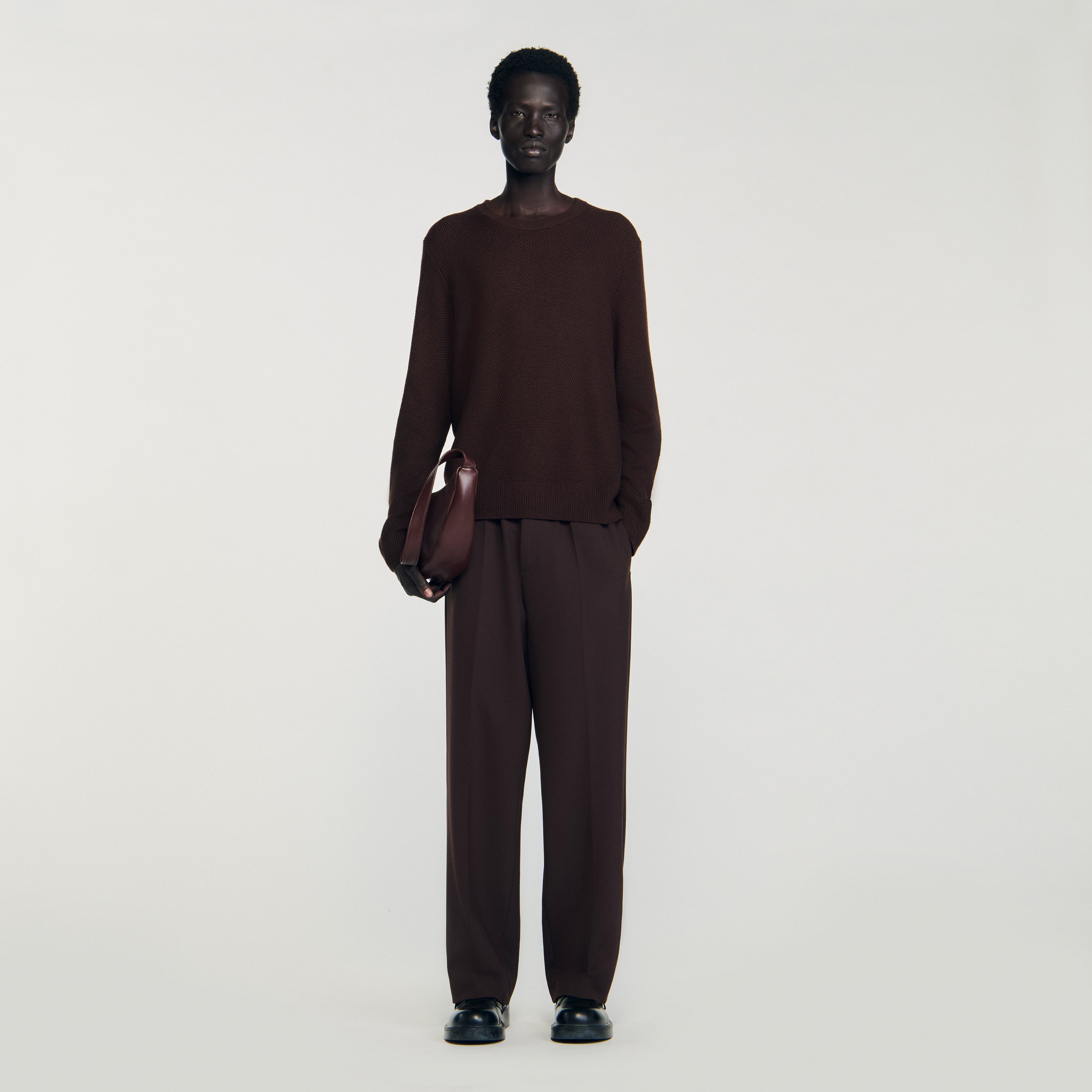 Textured knit sweater by Sandro