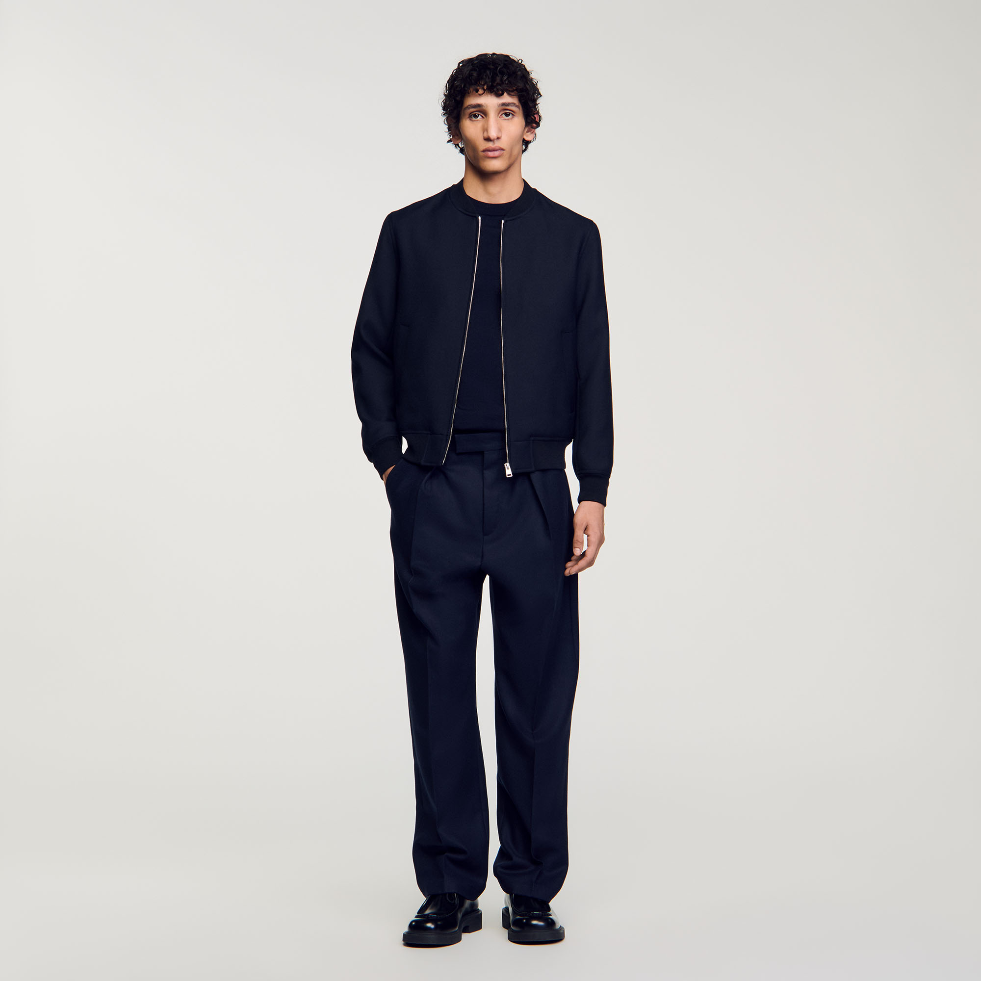 Zip-up varsity jacket by Sandro