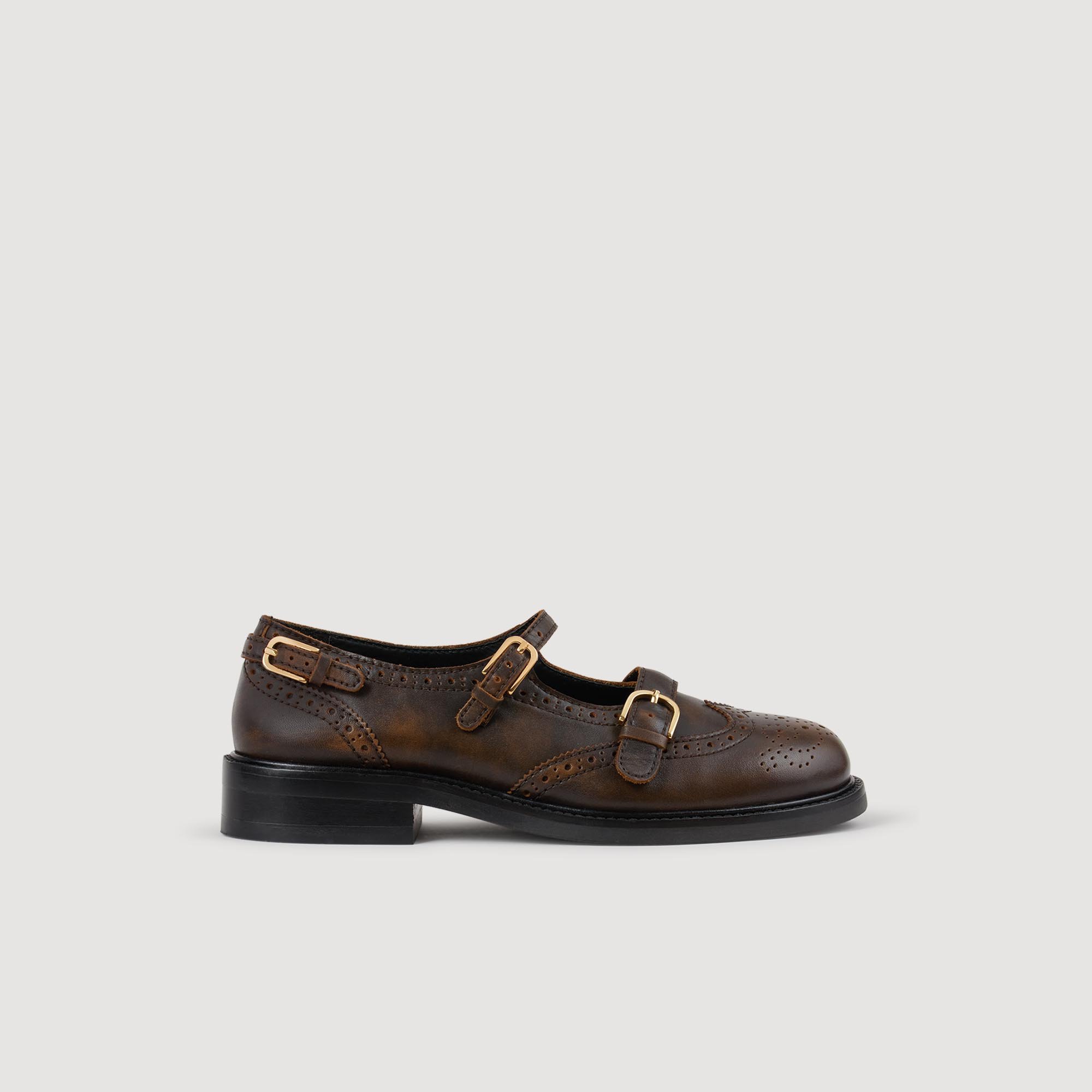 Multi-Buckle Mary Jane loafers by Sandro
