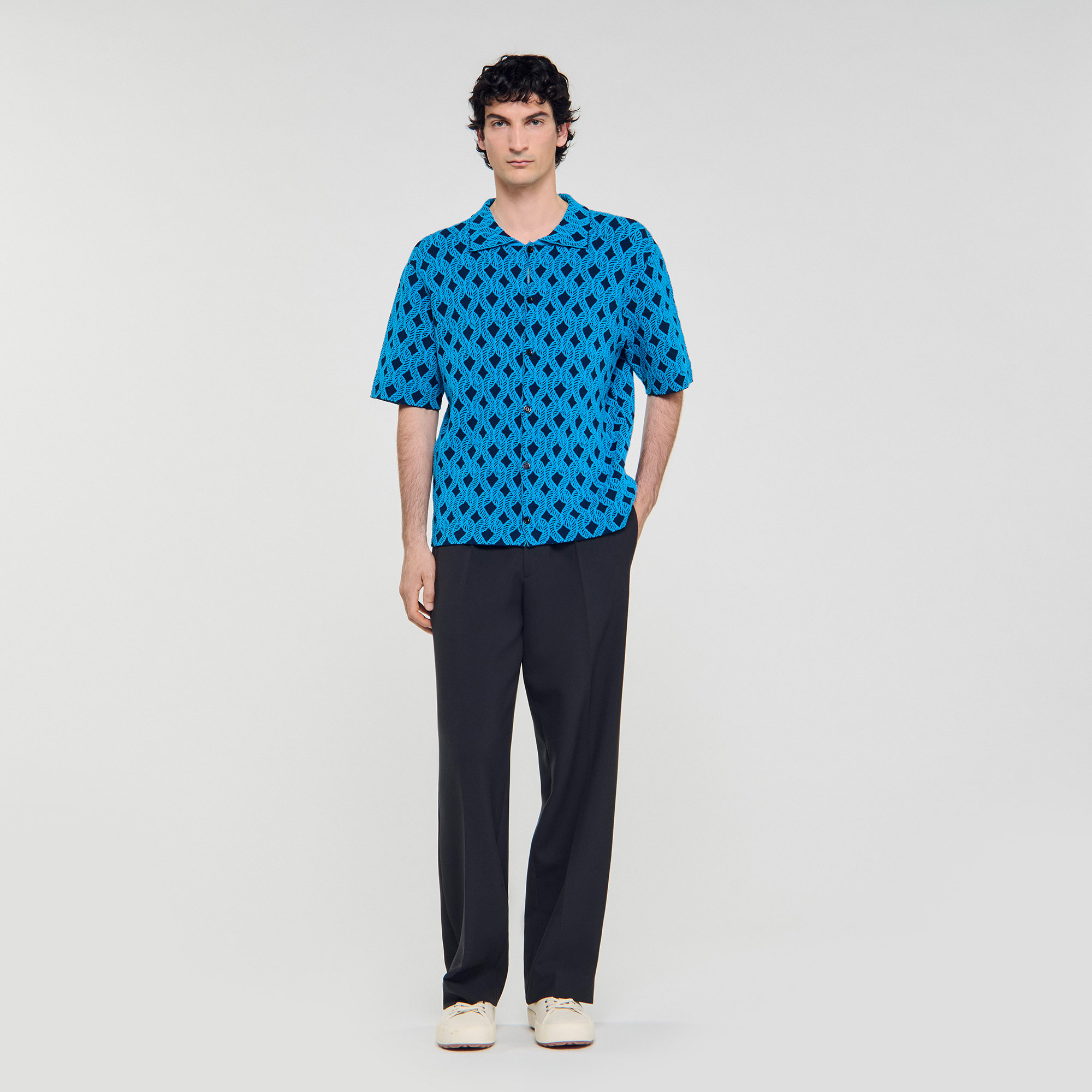 Rope jacquard shirt
