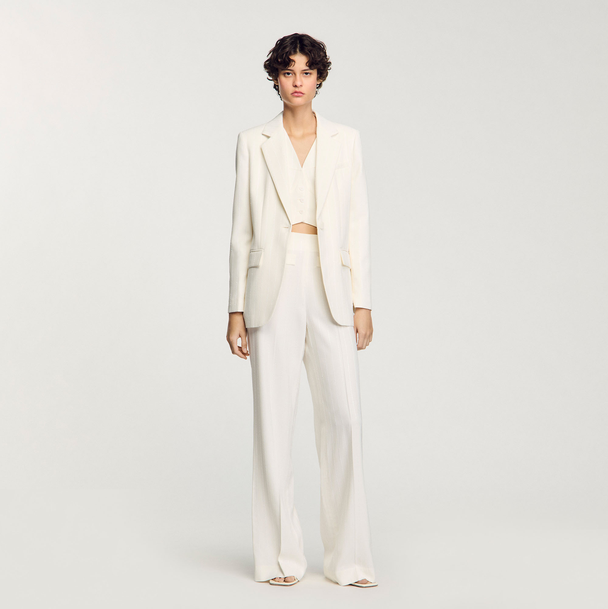 Sequin suit trousers by Sandro