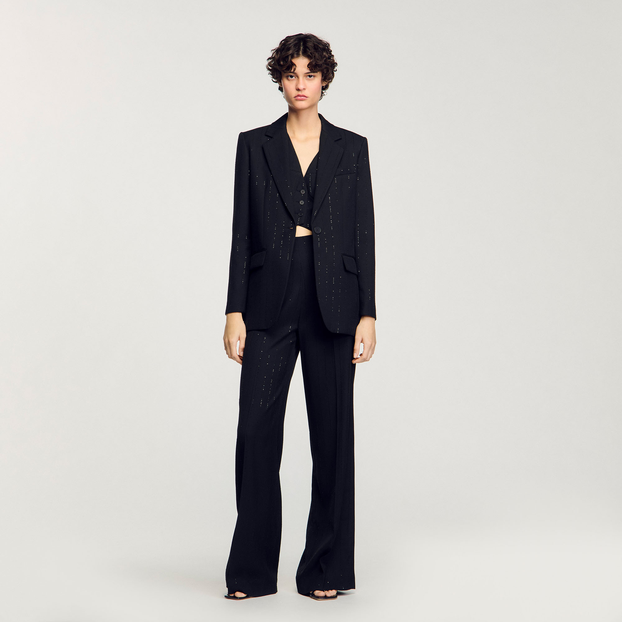 Sequinned suit jacket