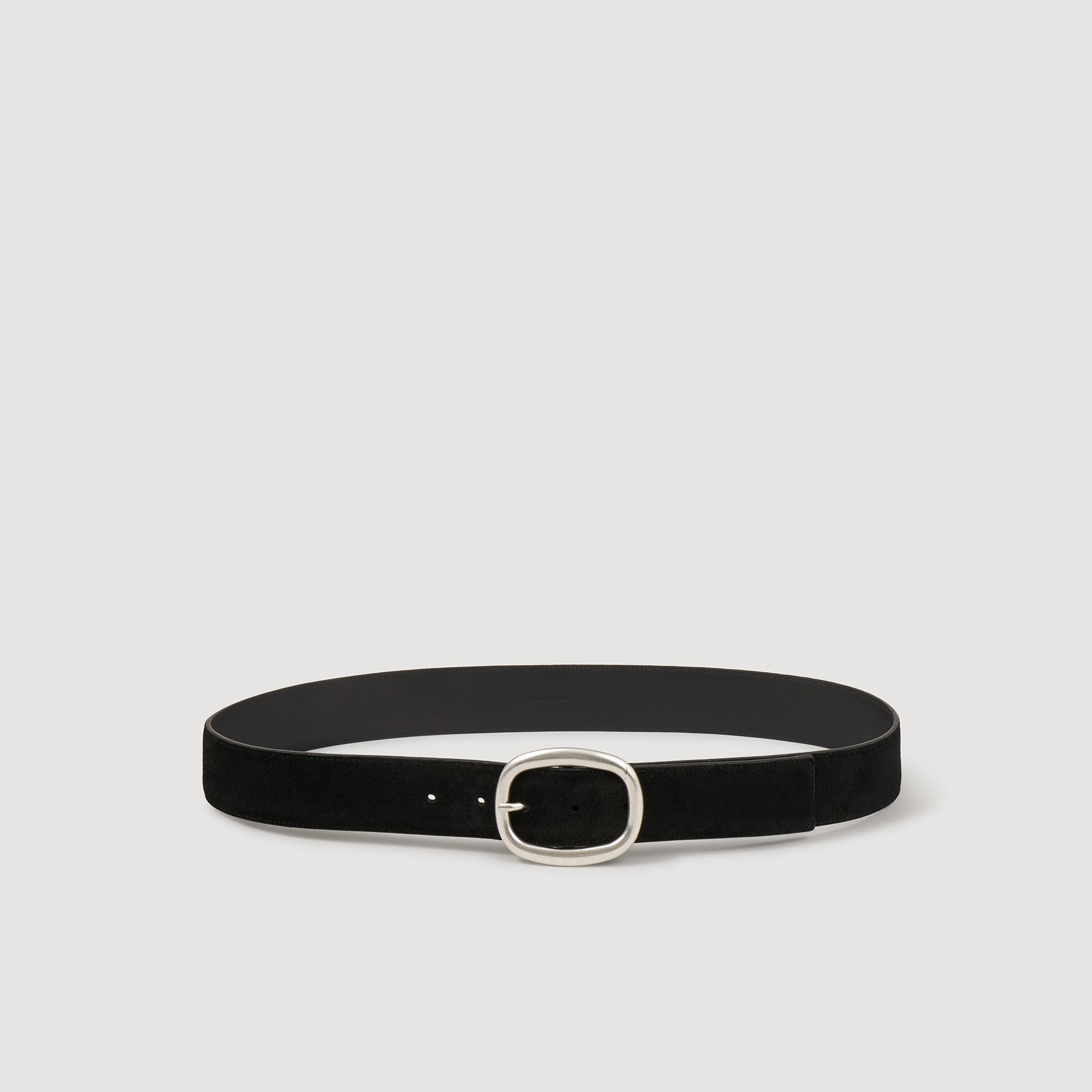 Wide leather belt