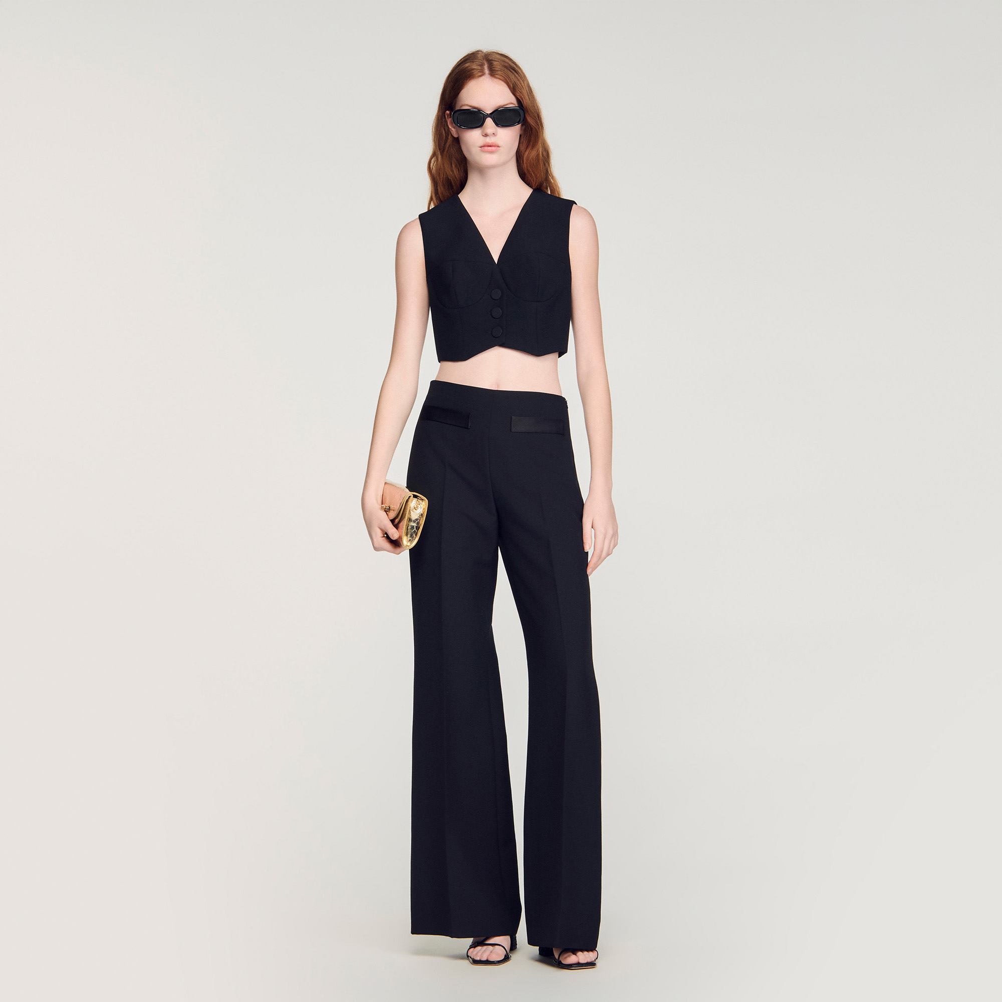 Cropped vest by Sandro