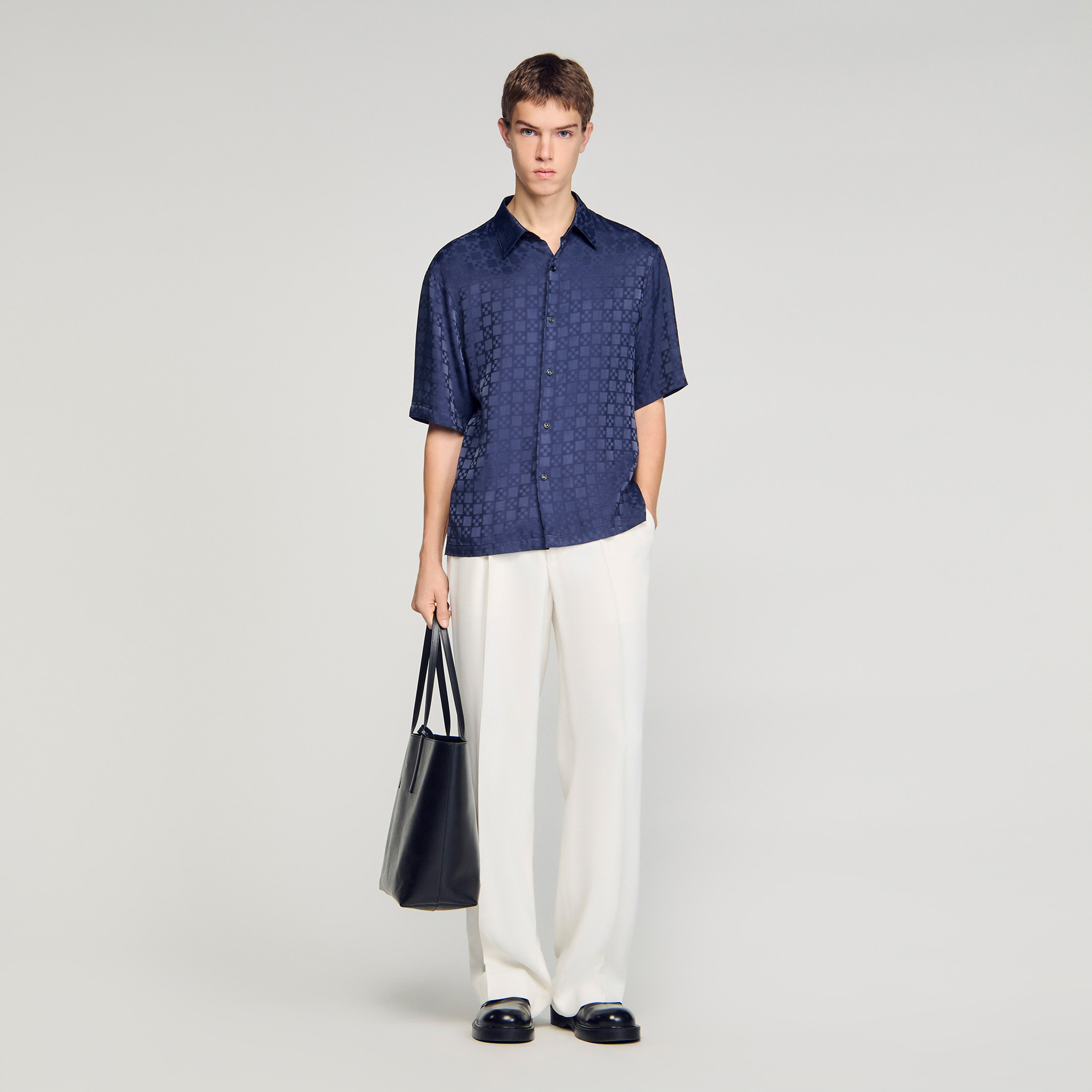 Square Cross loose-fit shirt