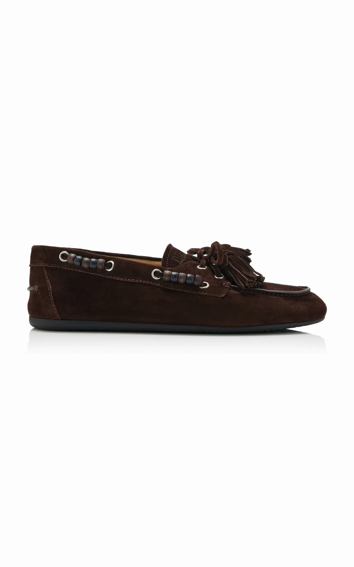 Tasseled Suede Loafers