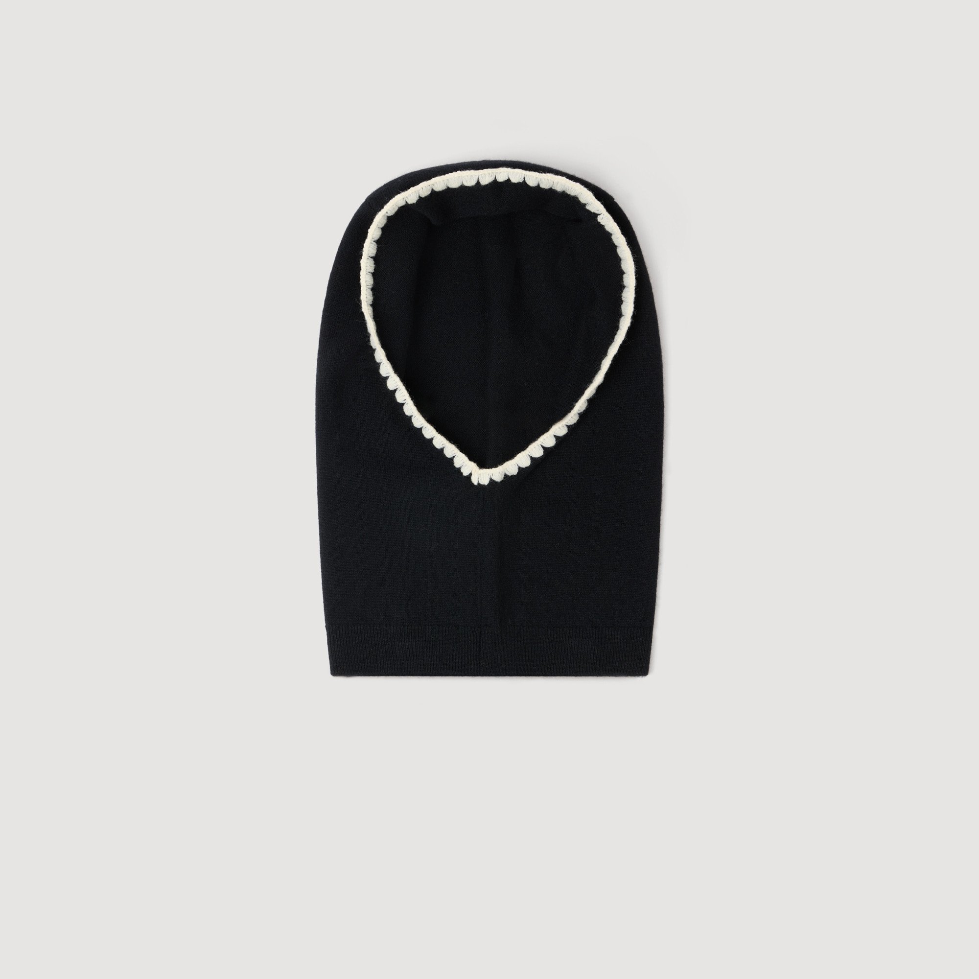 Ribbed knit balaclava