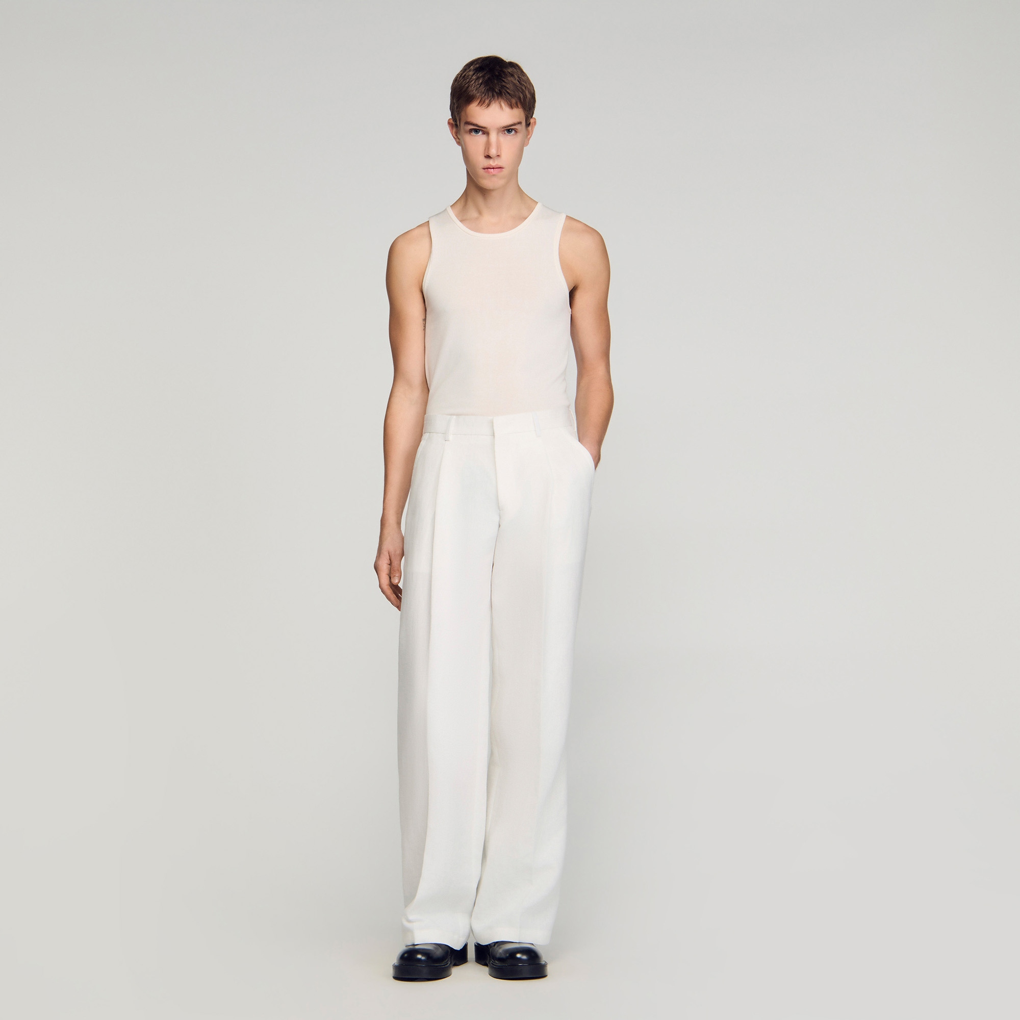 Linen suit trousers by Sandro