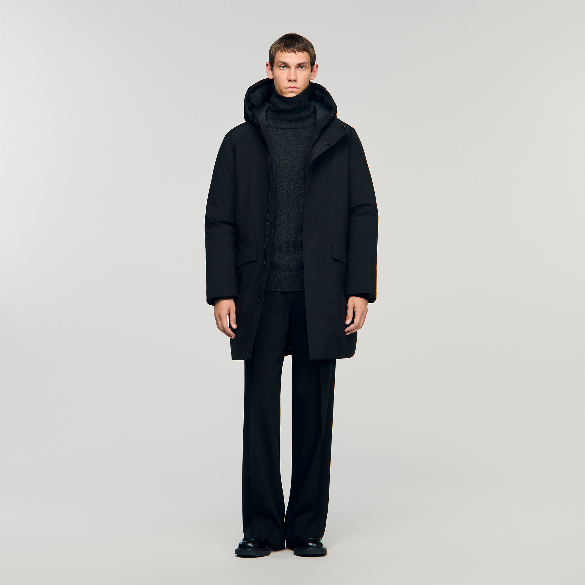 Zip-up hooded parka