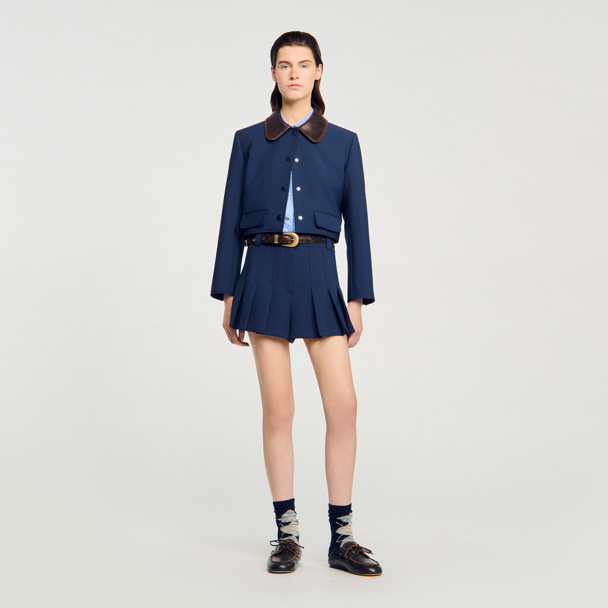 Tailored pleated shorts by Sandro
