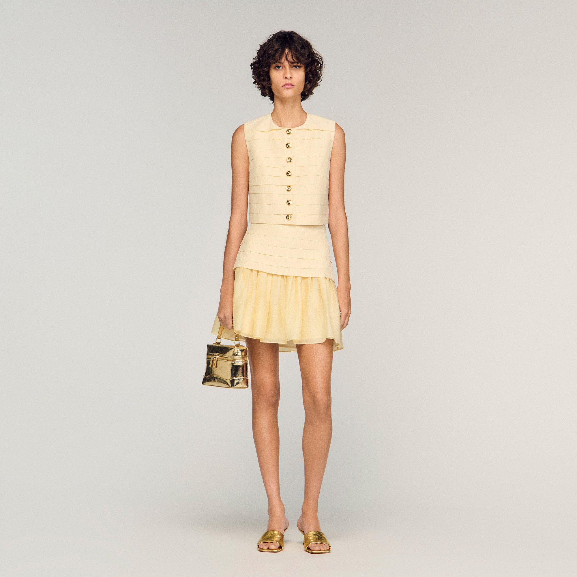 Mini pleated skirt