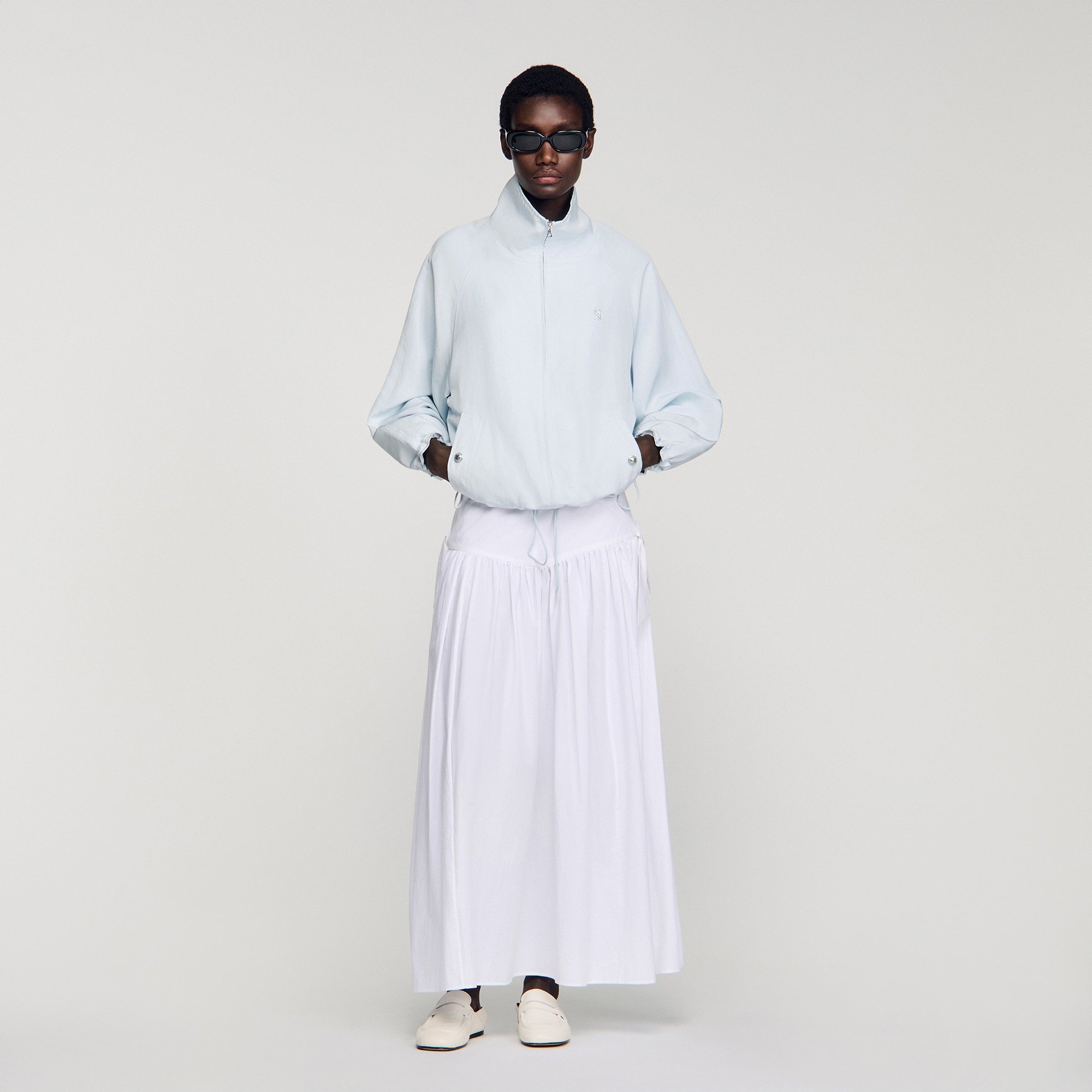 Embroidered collar over