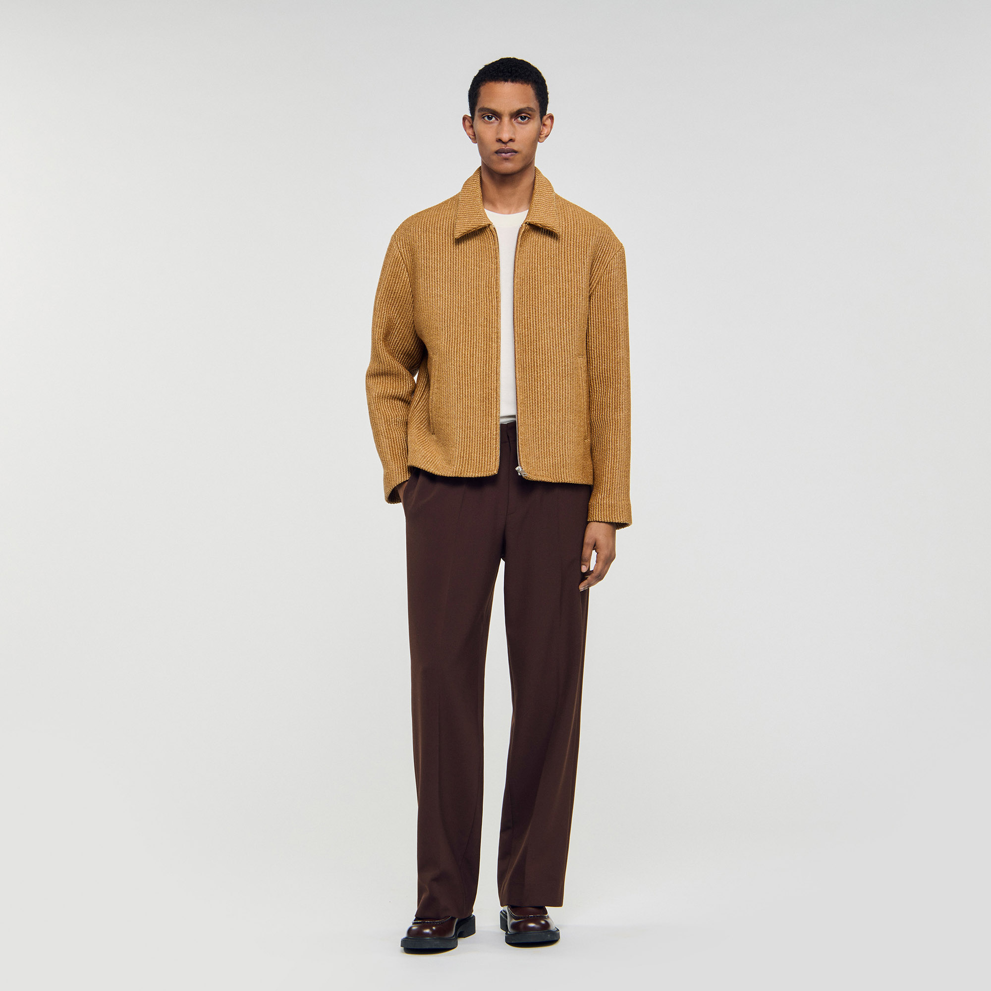 Woven raffia jacket