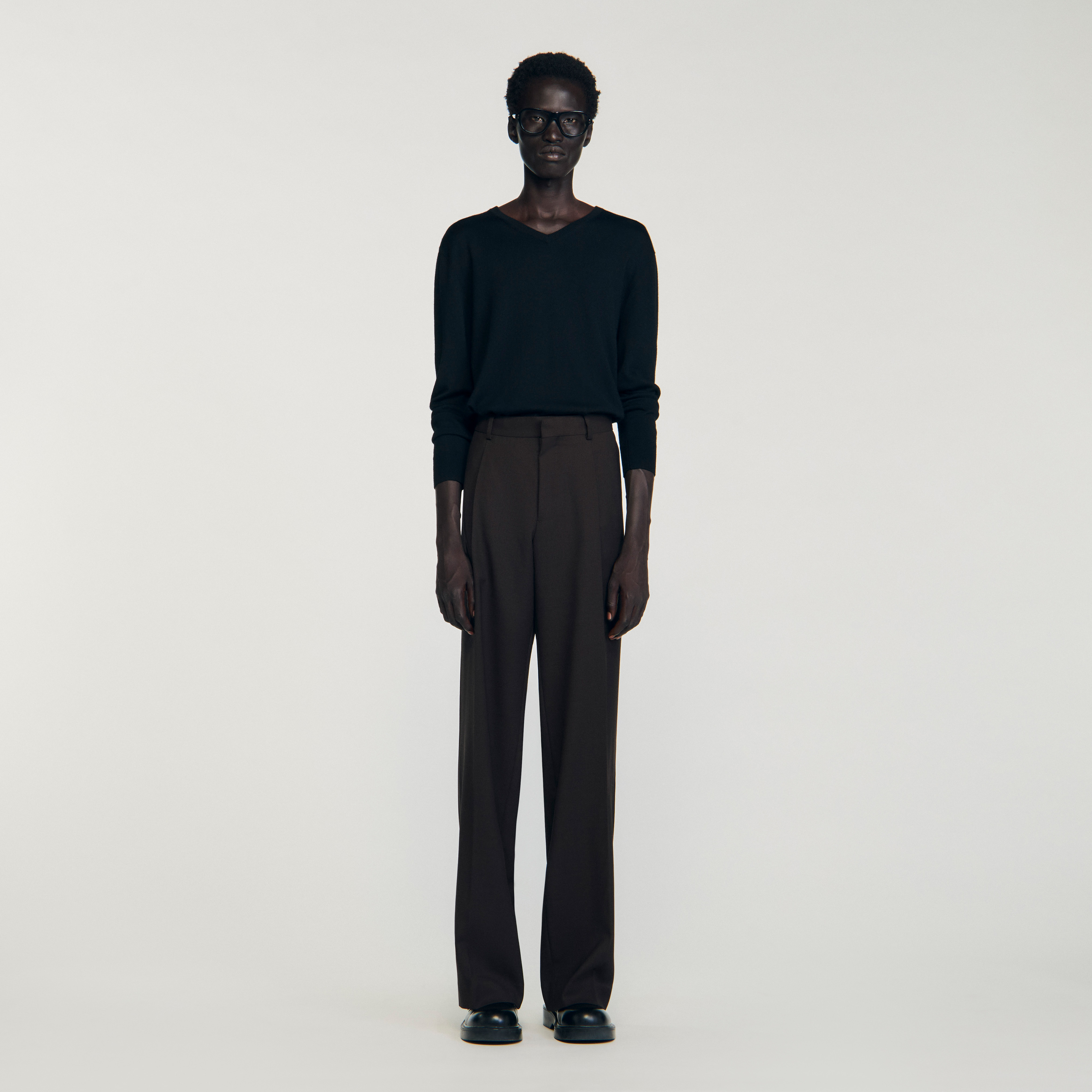 Virgin Wool Classic-Fit Trousers