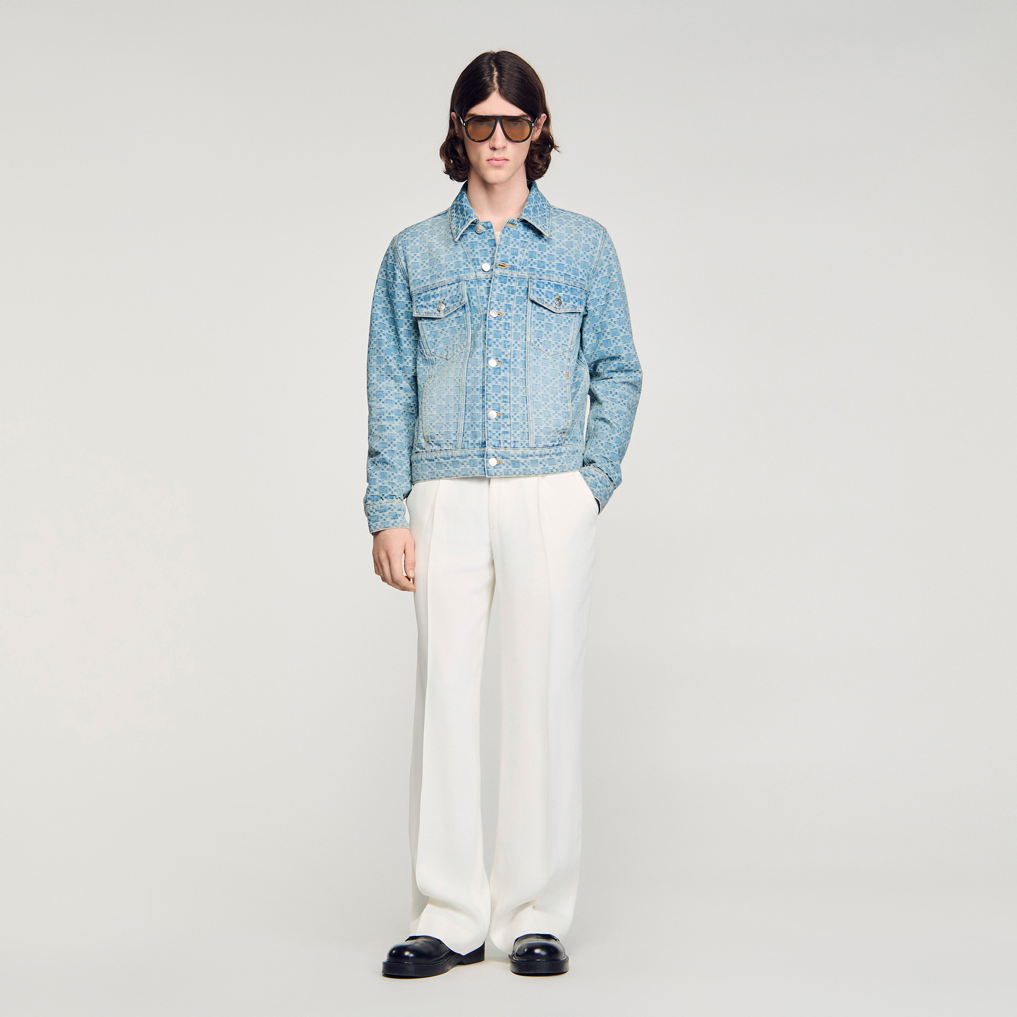 Square Cross denim jacket