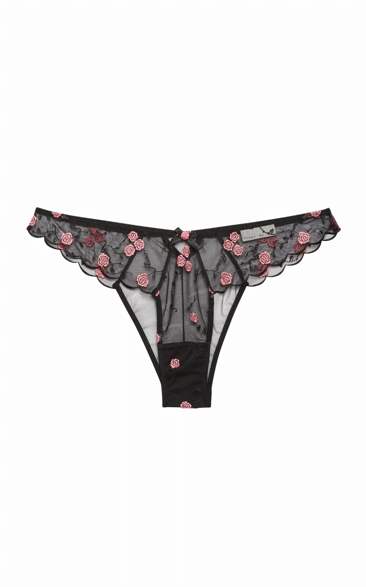Rose and Vine Embroidered Briefs by Fleur du Mal