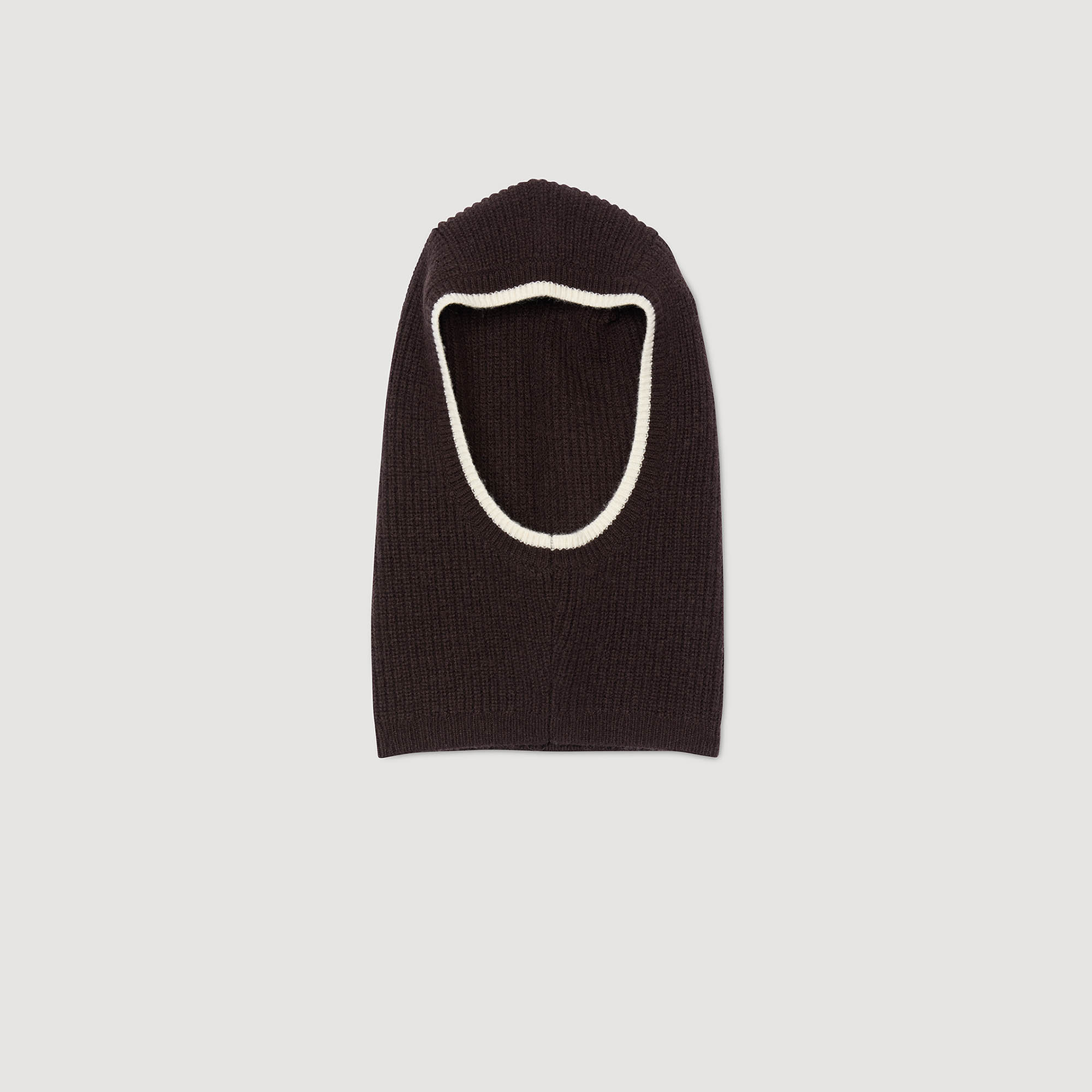 Ribbed wool balaclava