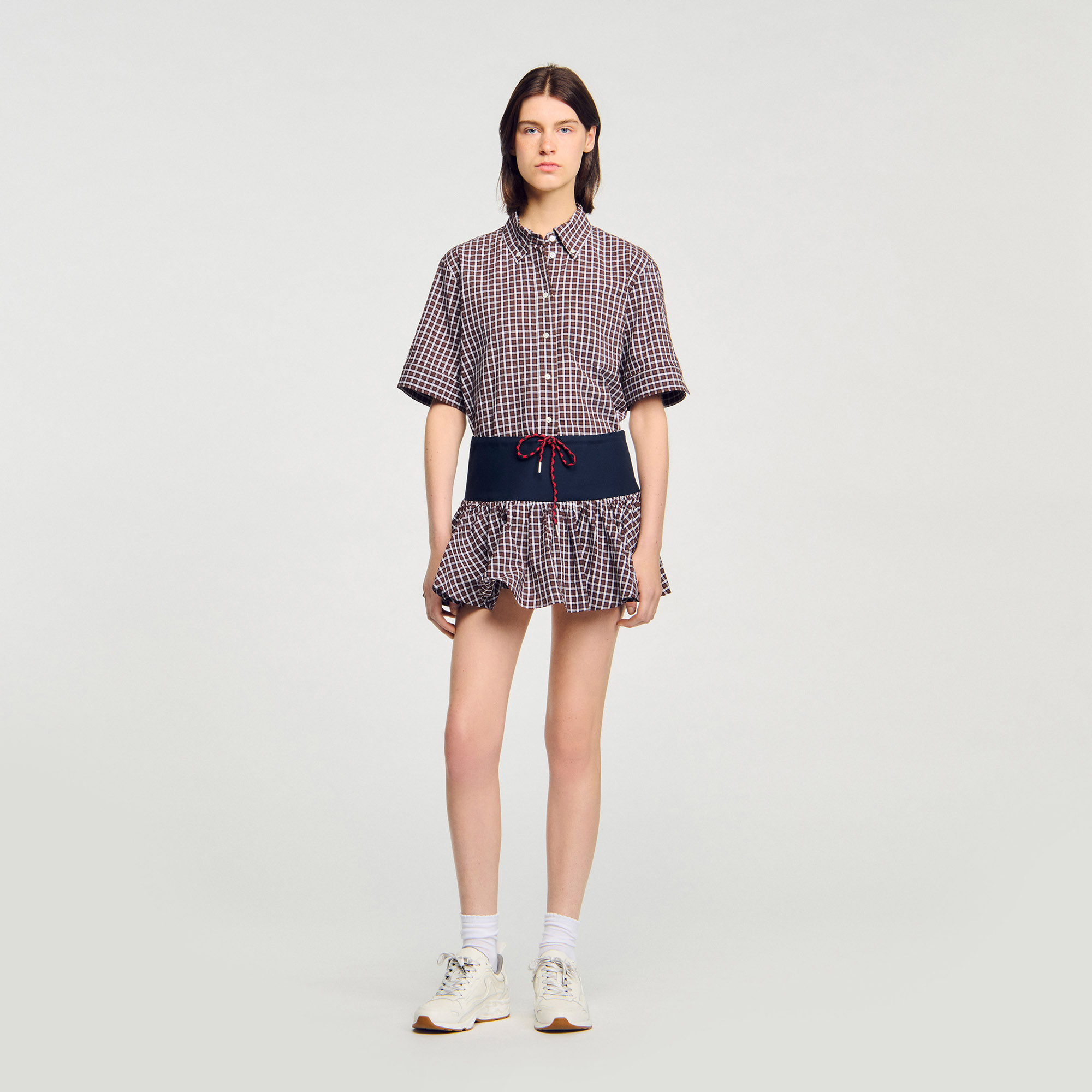 Checked skort by Sandro