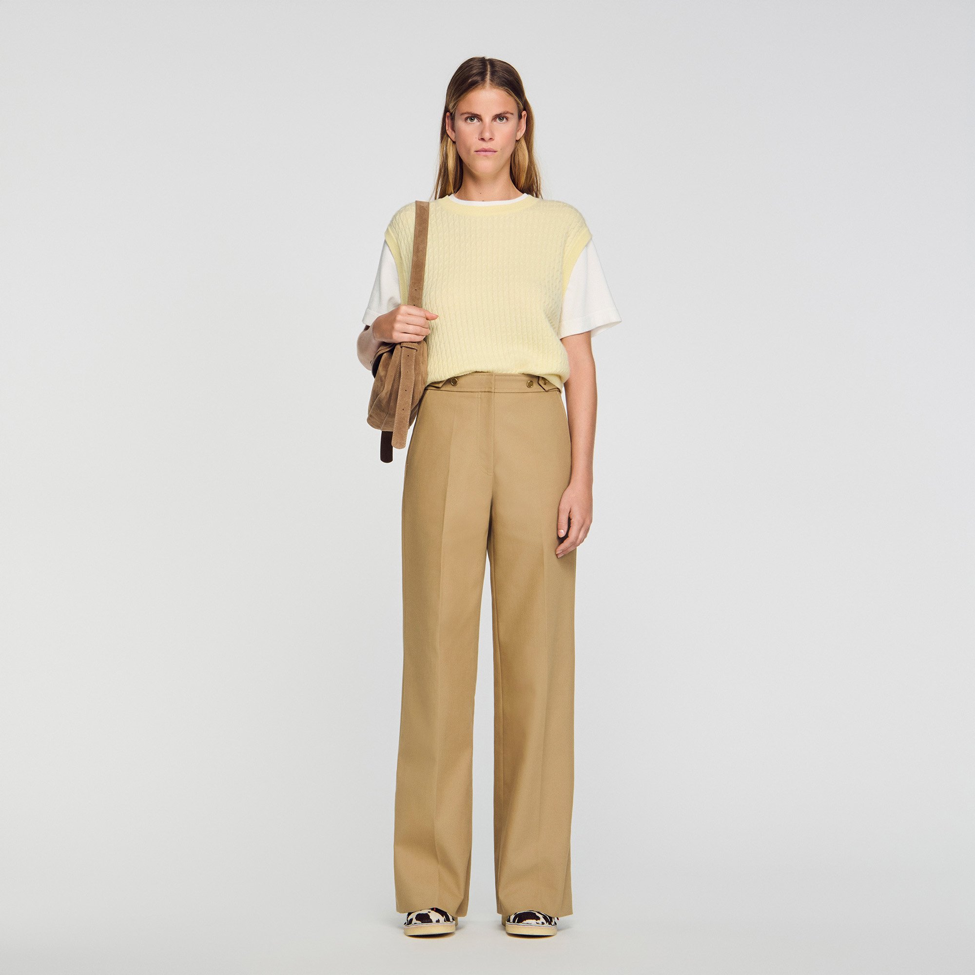 Cotton suit trousers