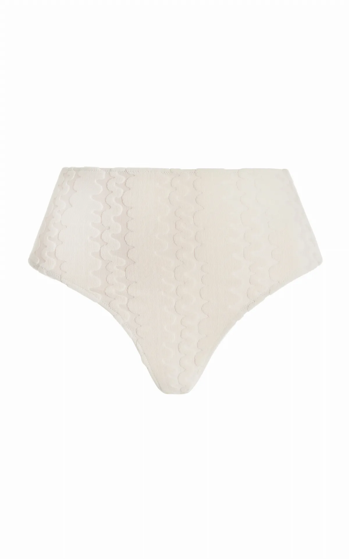 Riva Ruched High-Rise Bikini Bottom
