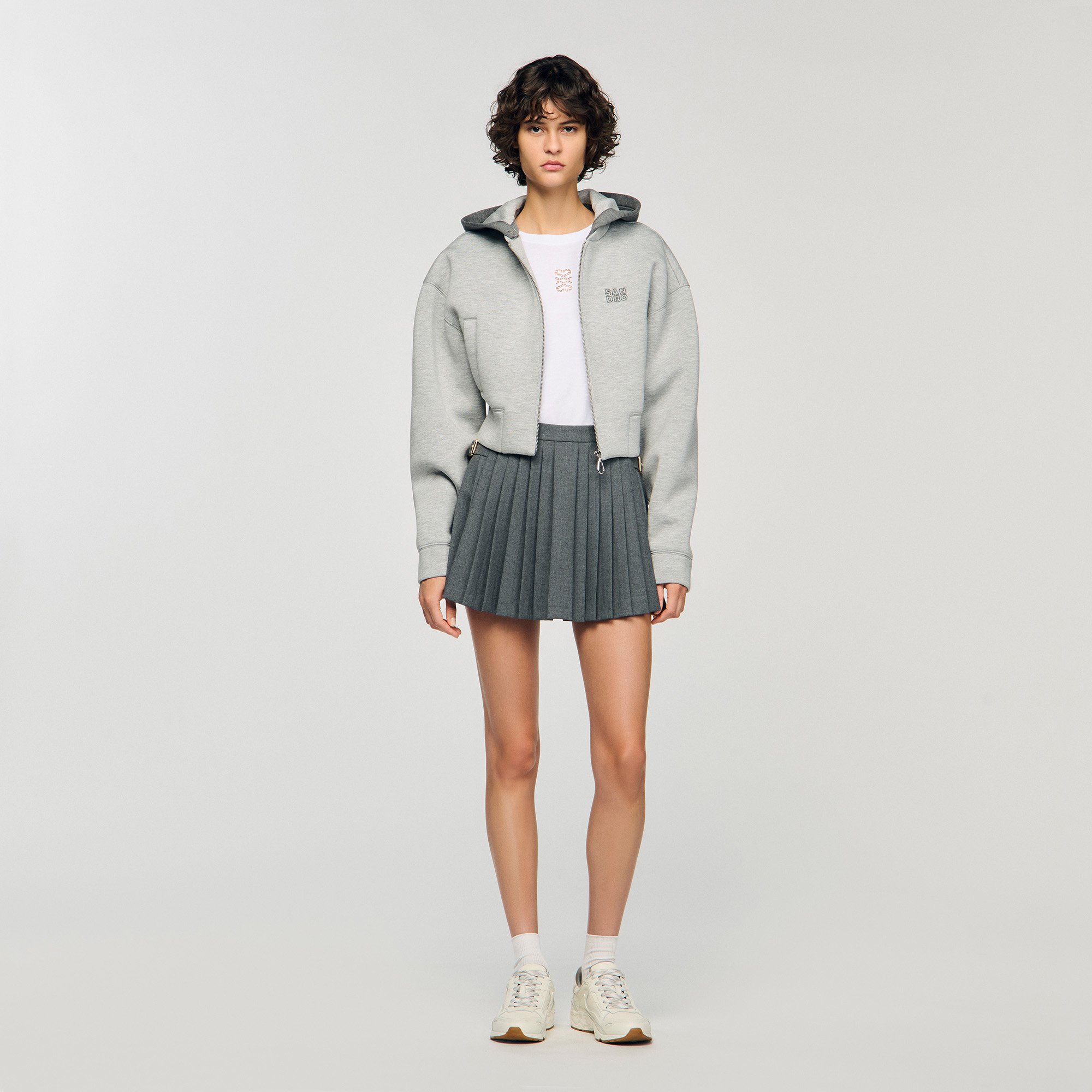 Hooded sweatshirt jacket by Sandro