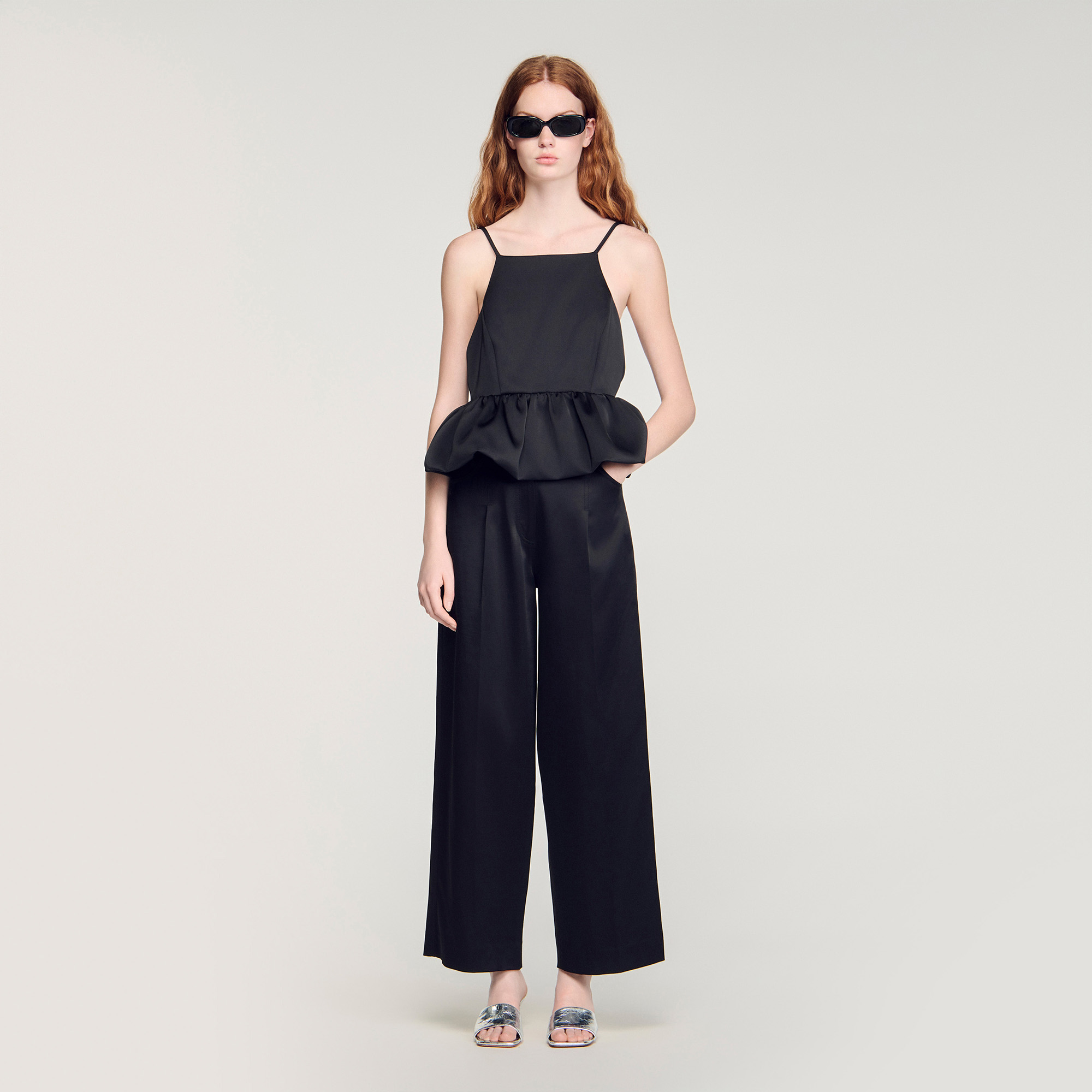 Peplum crop top by Sandro
