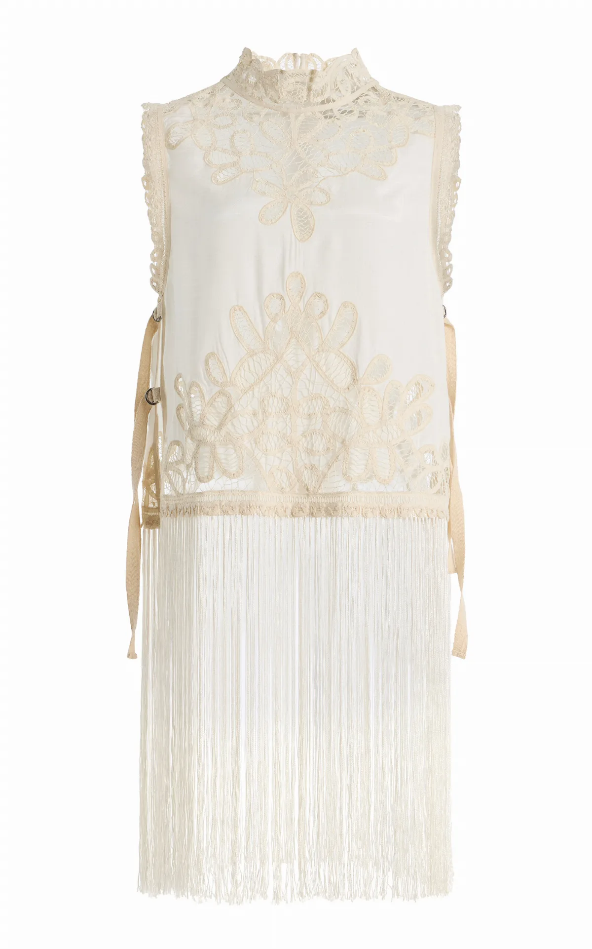 Adelina Fringed Lace Top