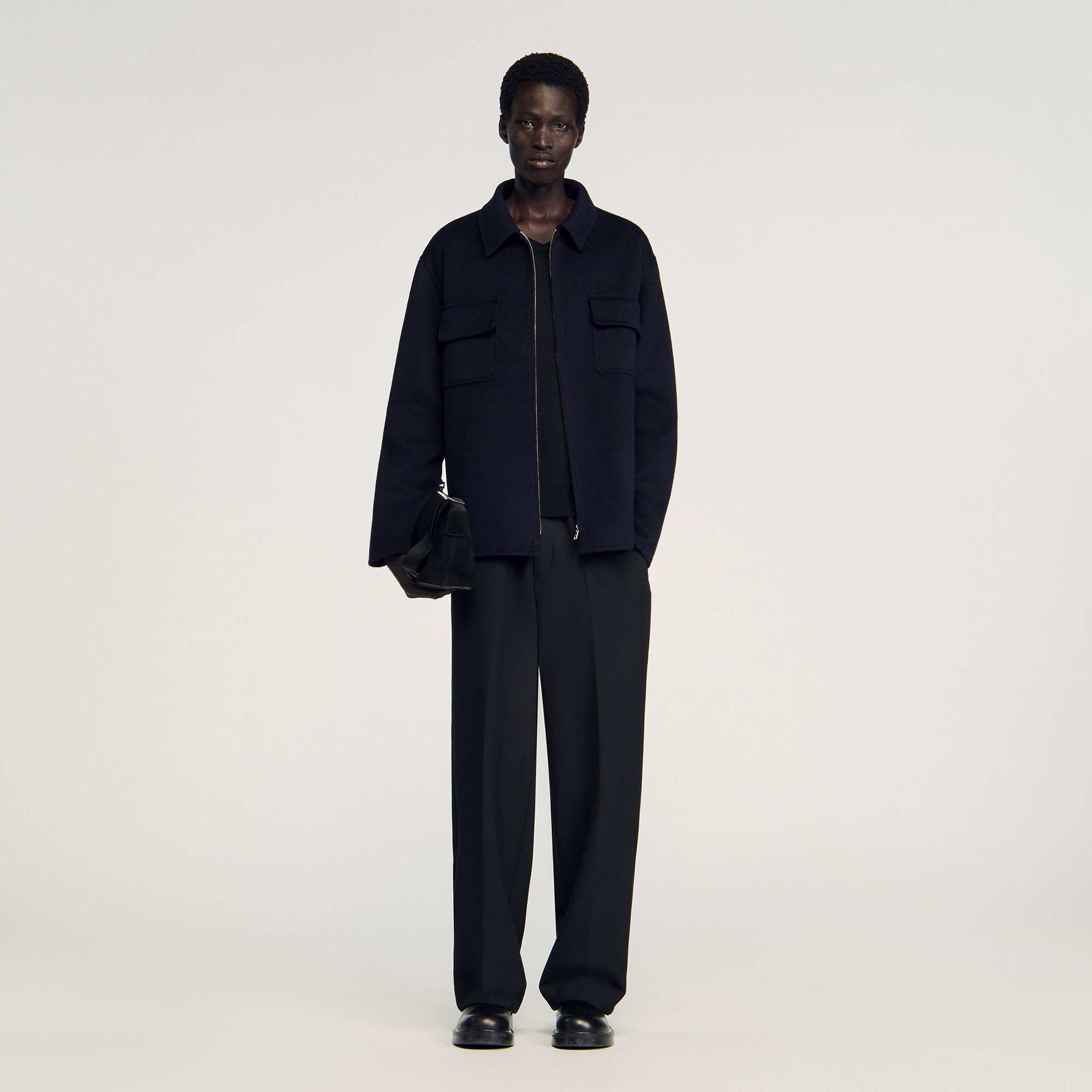 Zipped overshirt