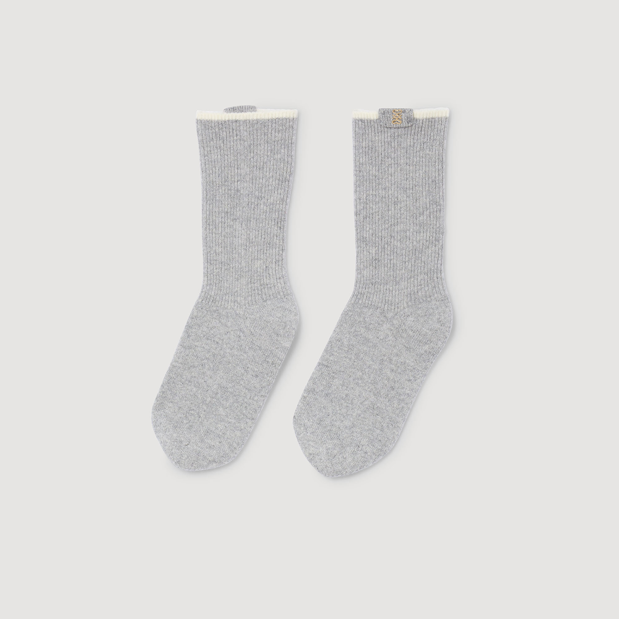 Two-tone knee-high socks by Sandro