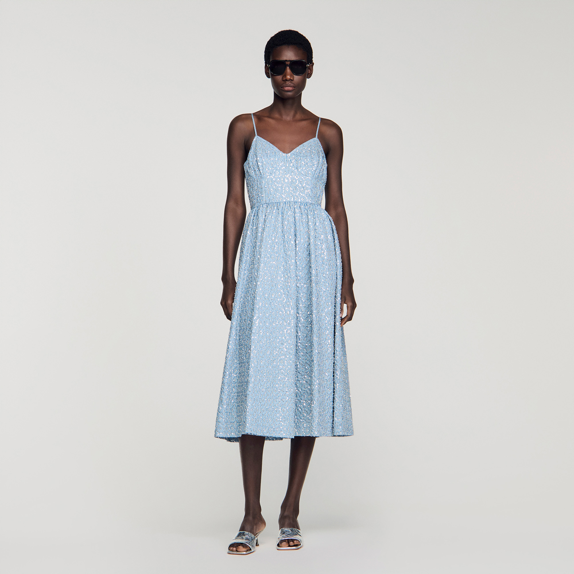 Sequined midi dress by Sandro