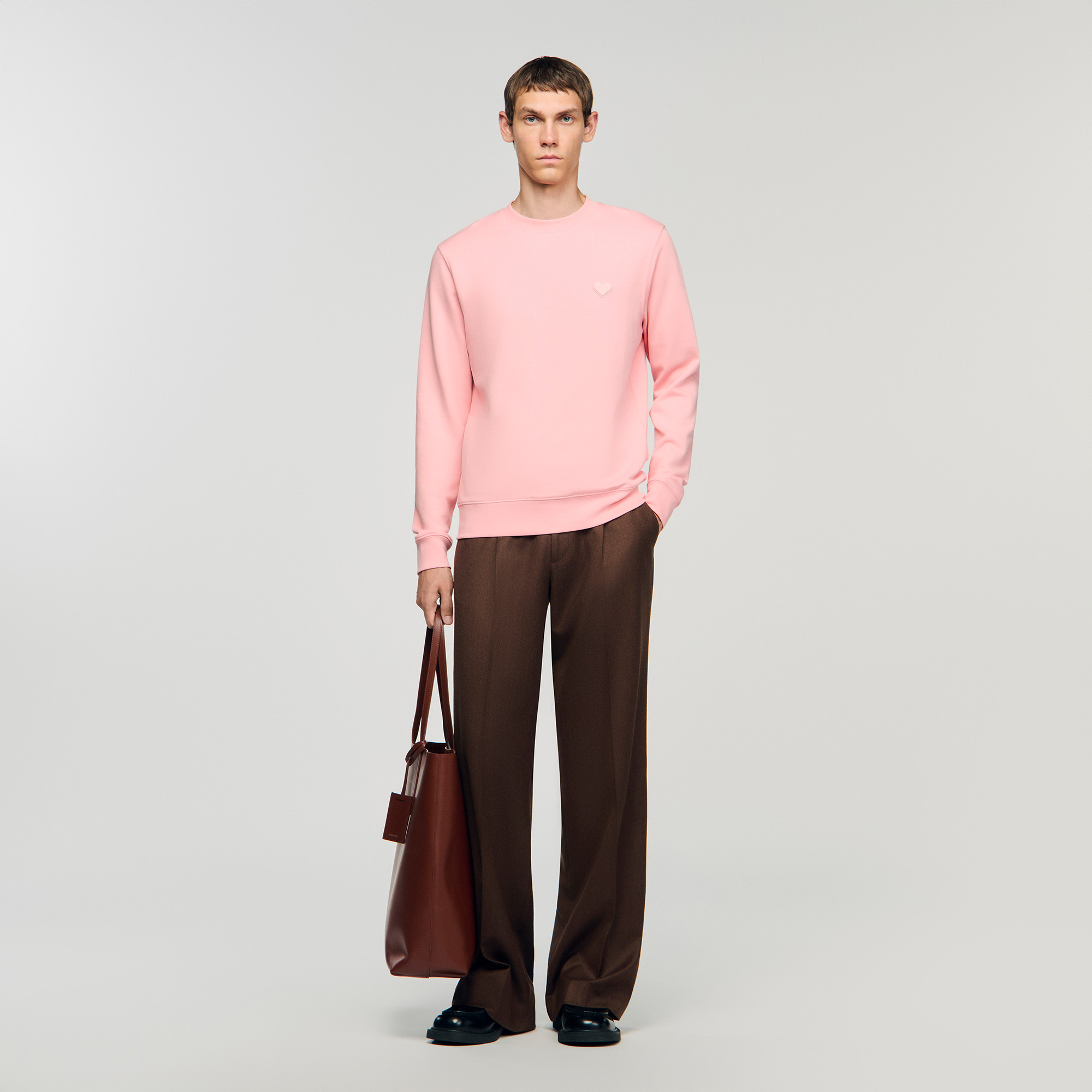 Heart patch crewneck by Sandro