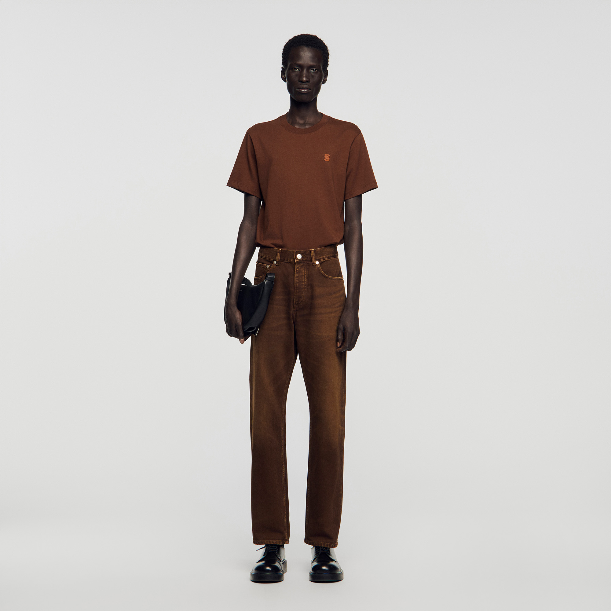 Regular washed-effect jeans by Sandro