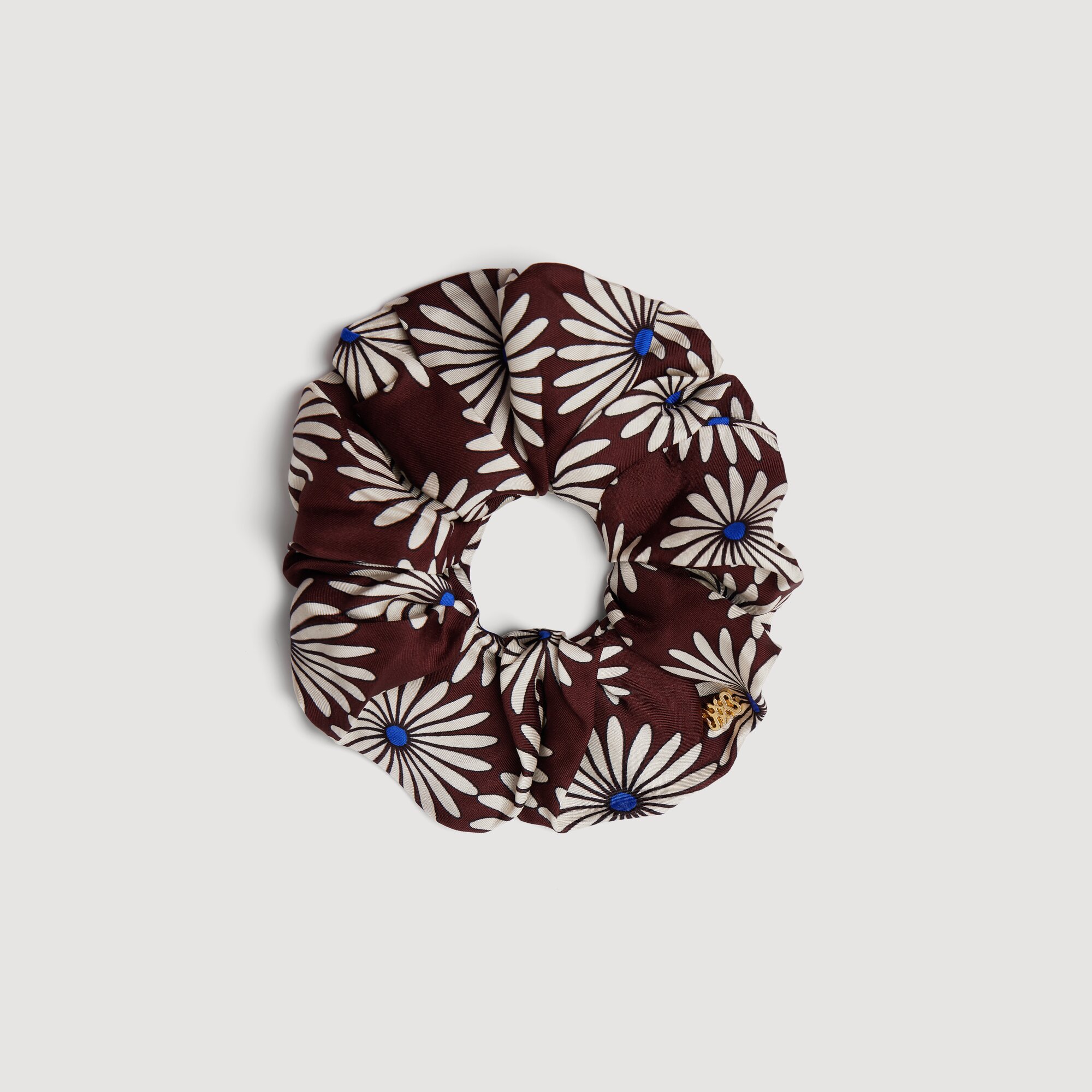 Printed silk scrunchie by Sandro
