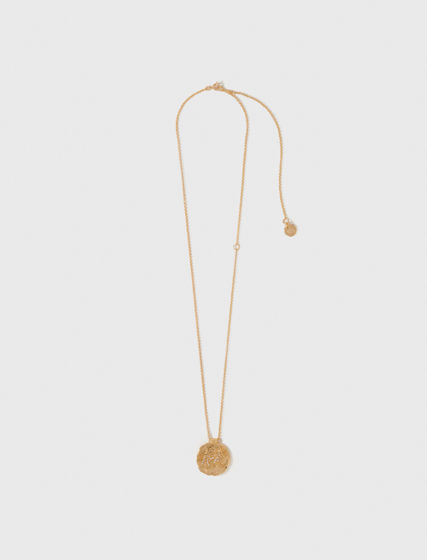 Woman's glass Zodiac medal for Spring/Summer, size One Size, in color Leo /