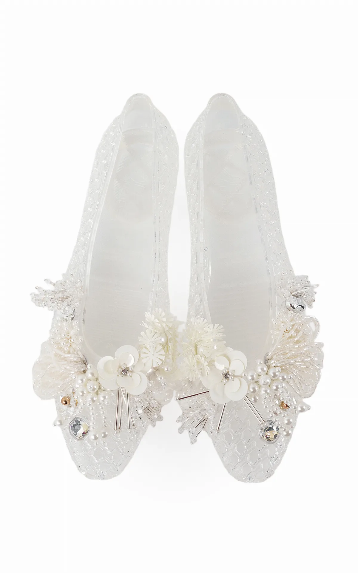 Glam Embellished Jelly Shoes