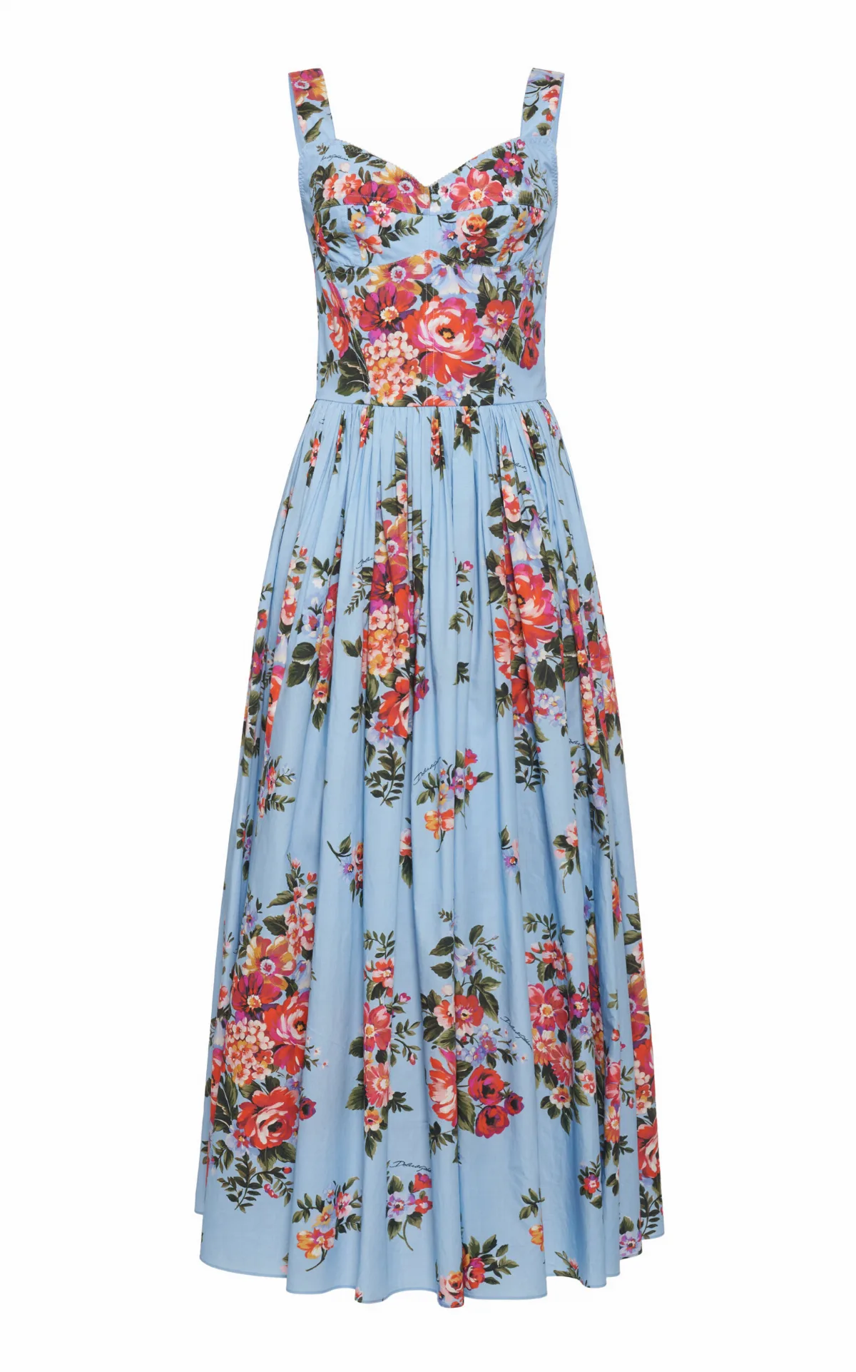Floral-Print Cotton Maxi Dress