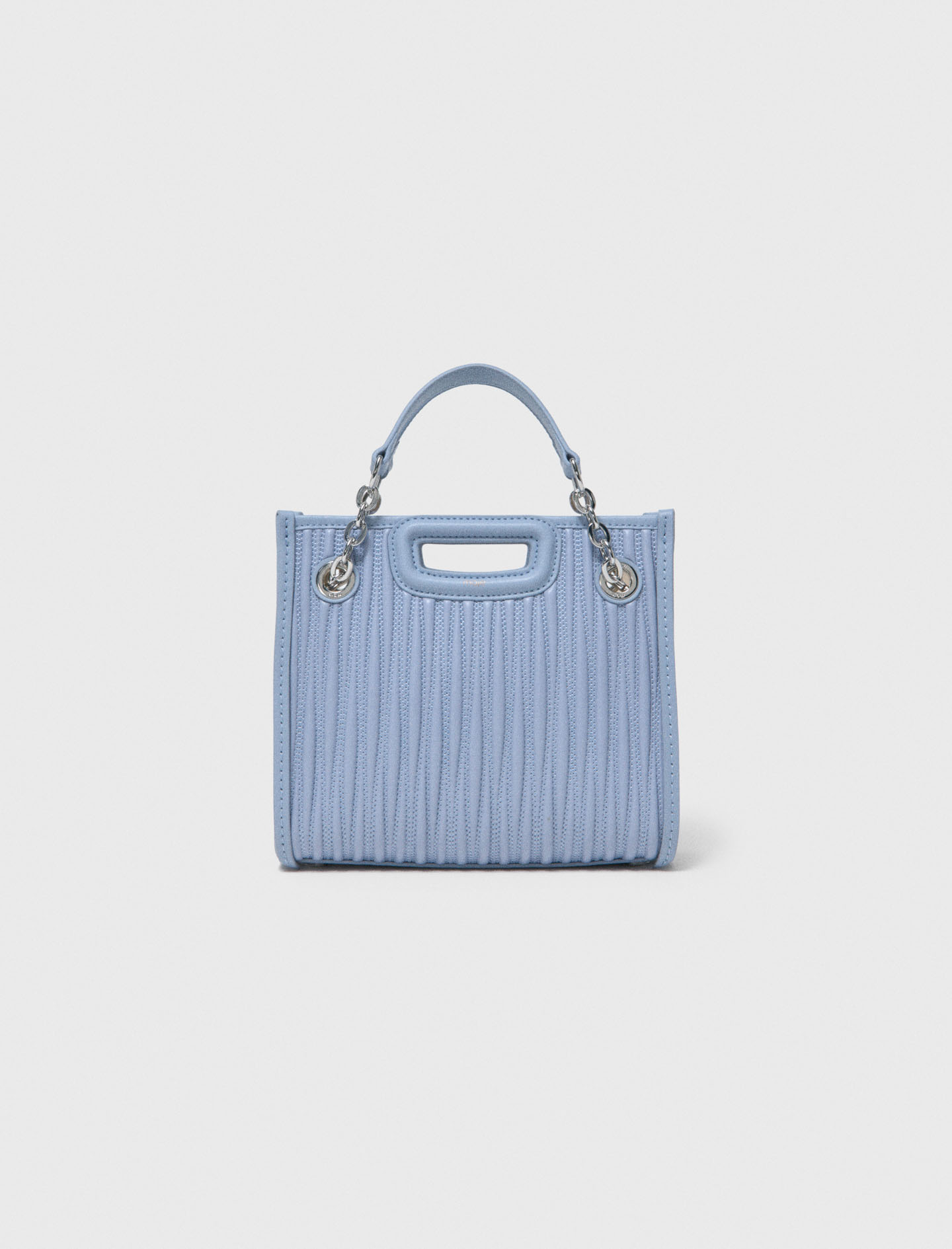 Woman's leather Mini quilted leather tote bag for Spring/Summer, size One Size, in color Blue Sky / Blue