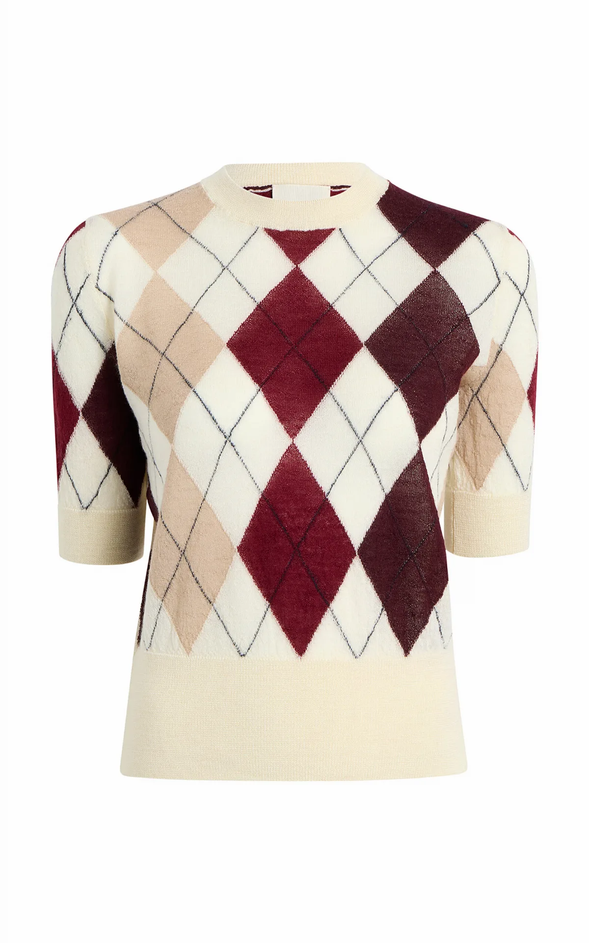 Anders Argyle-Knit Cashmere-Blend Top