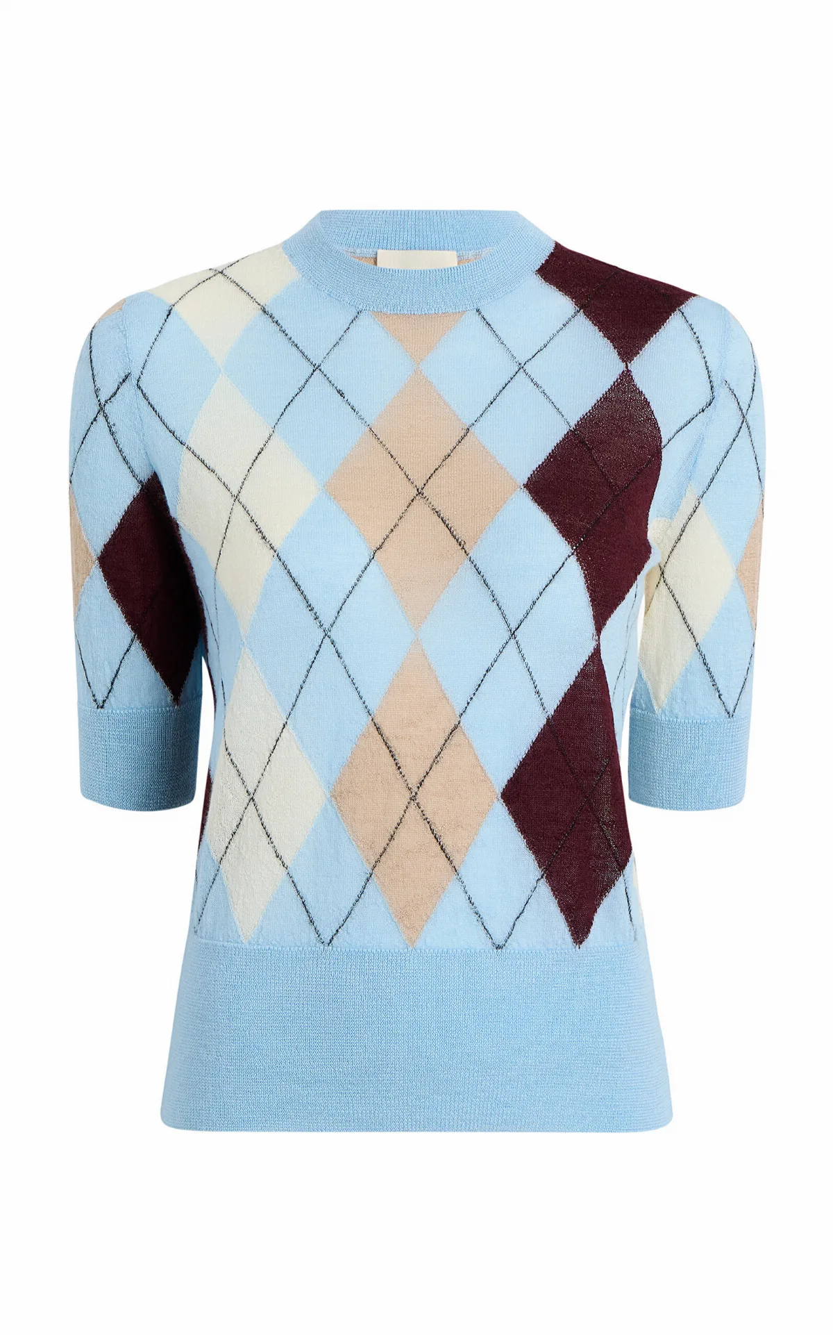 Anders Argyle-Knit Cashmere-Blend Top