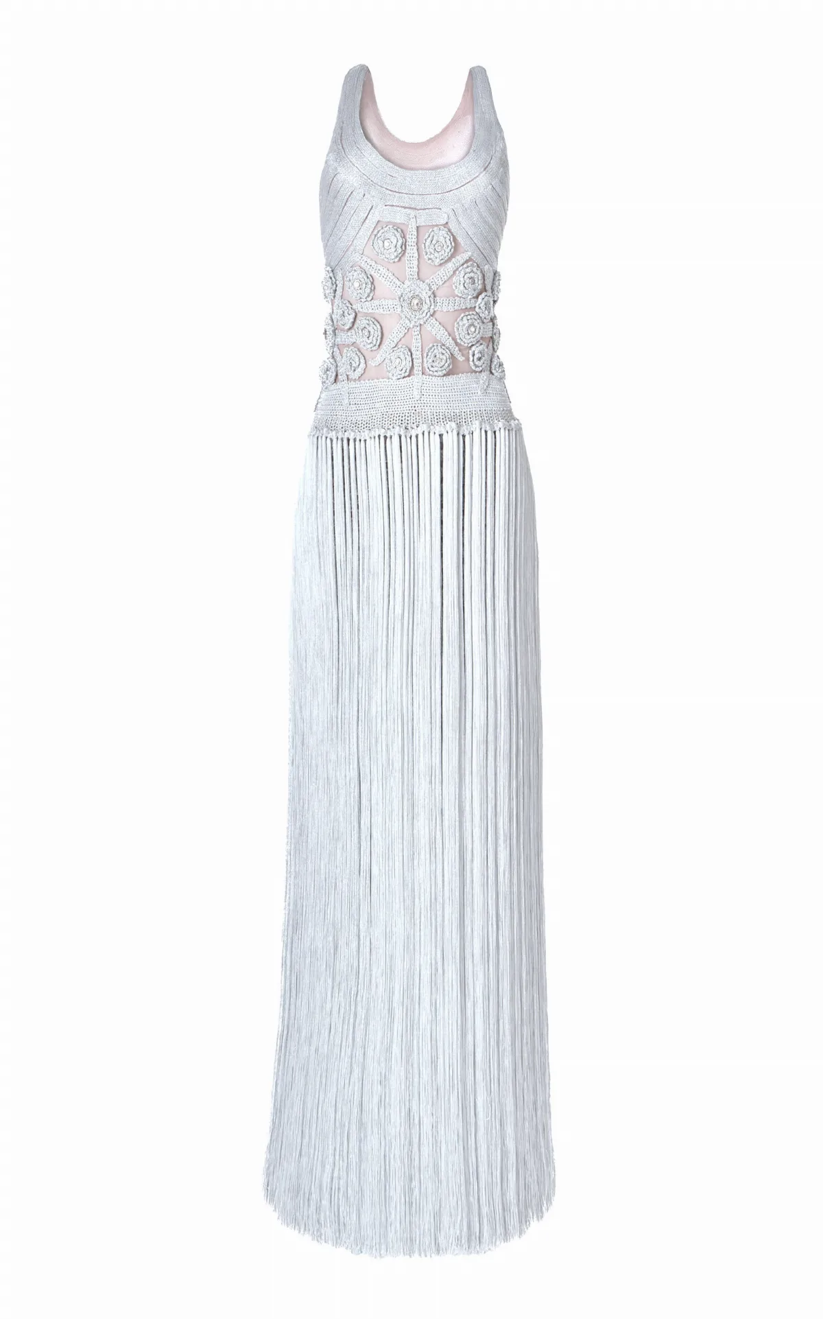 Marcia Fringe Skirt Maxi Dress