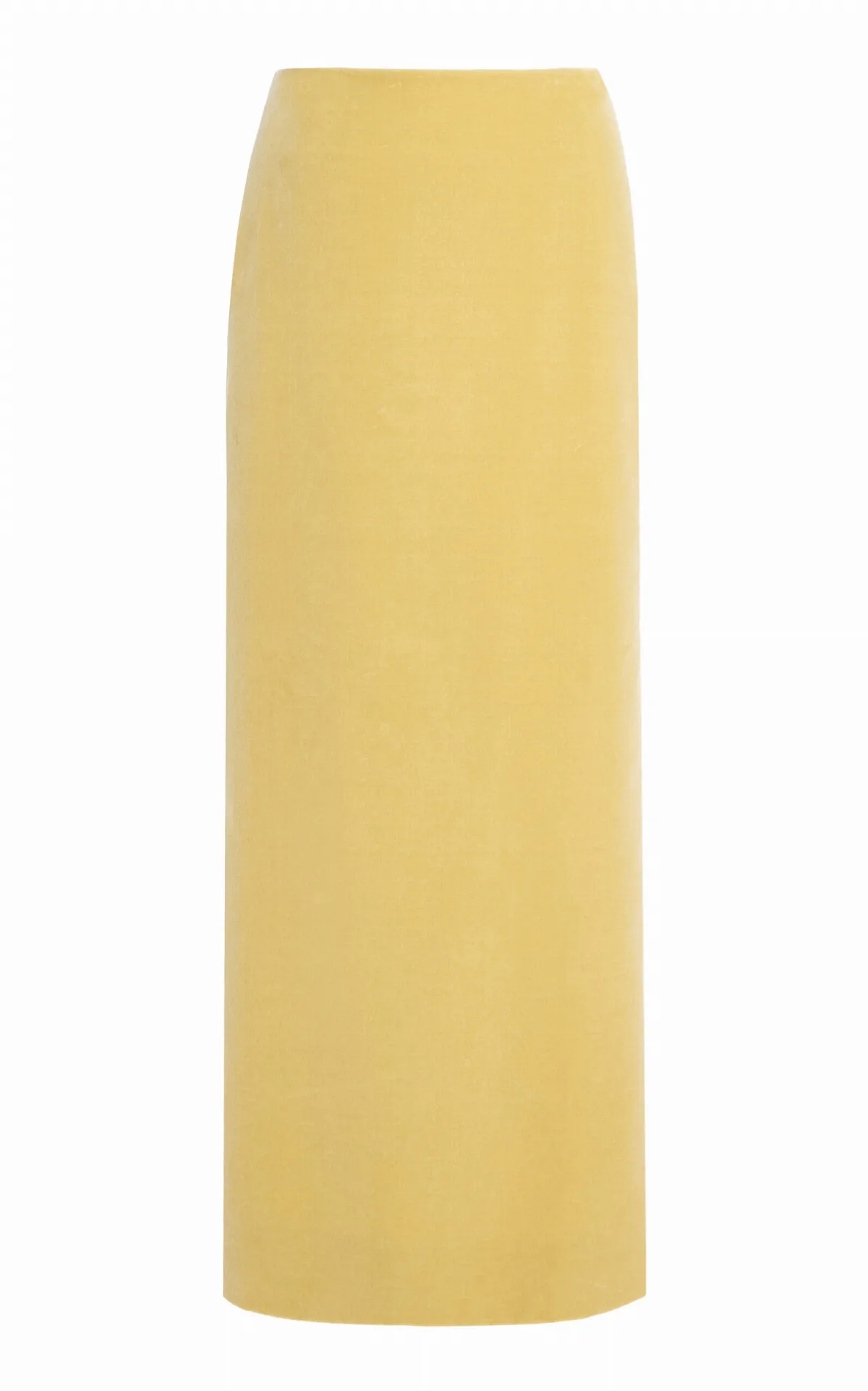 Slit-Detailed Cotton-Velvet Skirt
